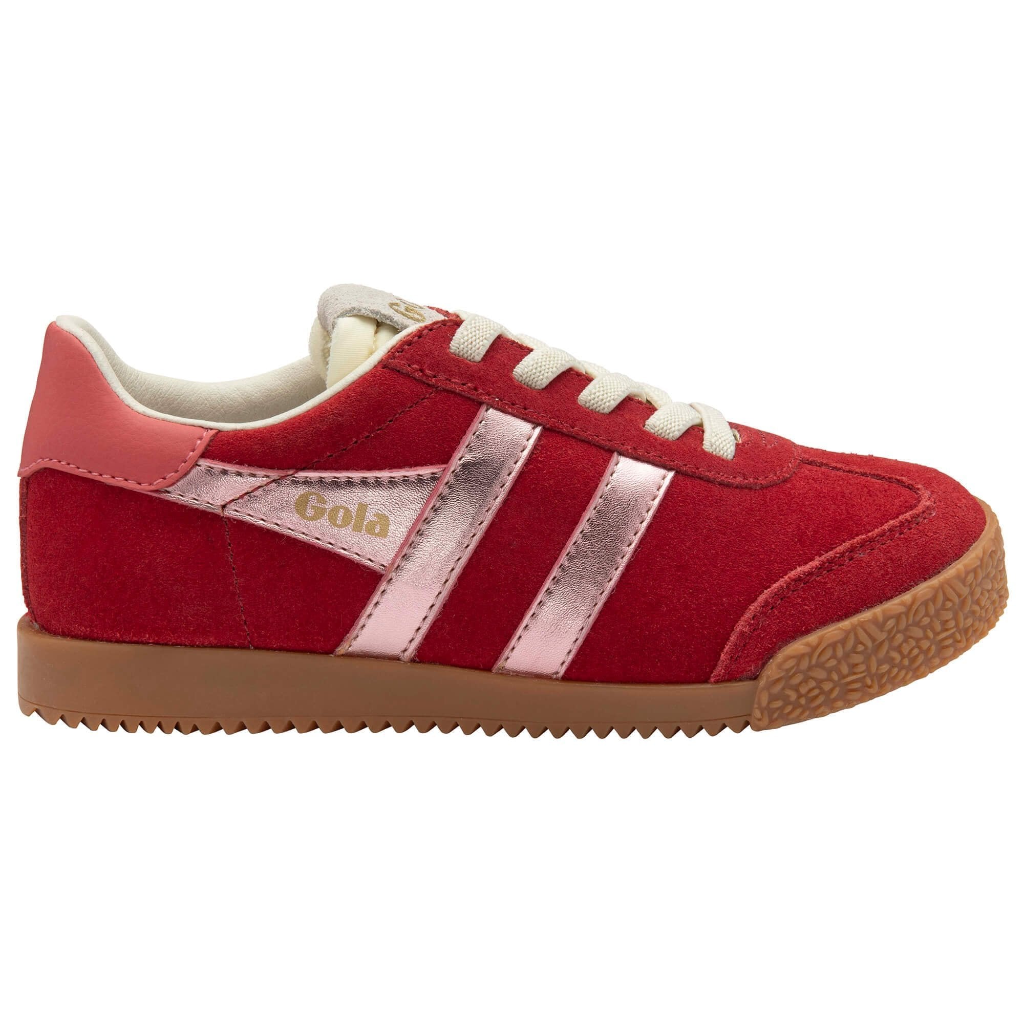 Gola Classics Kids' Elan Glitz Sneakers - Red/Pink/Coral