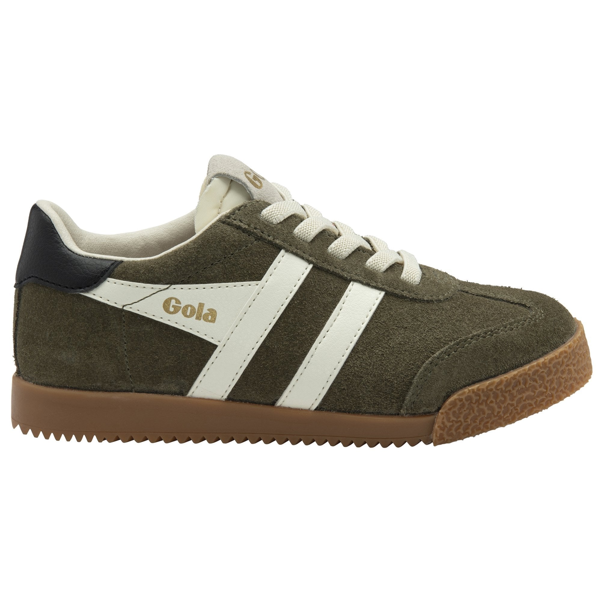 Gola Classics Kids' Elan Sneakers - Khaki/Off White/Black