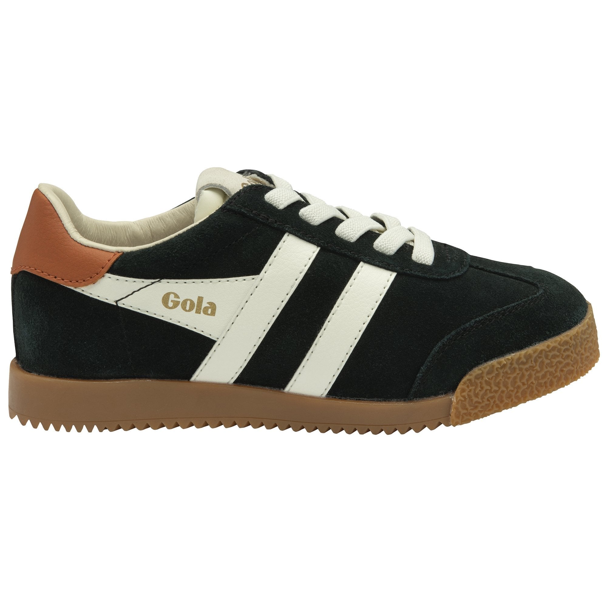 Gola Classics Kids' Elan Sneakers - Black/Off White/Moody Orange