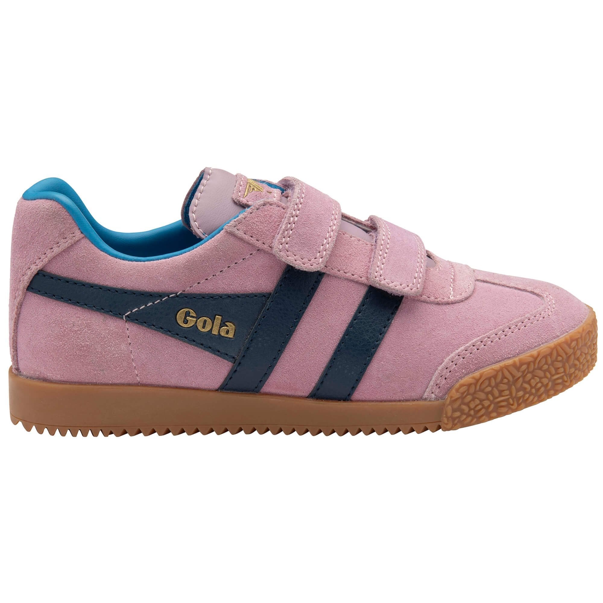 Gola Classics Kids' Harrier Strap Sneakers - Candy/Navy/Santorini