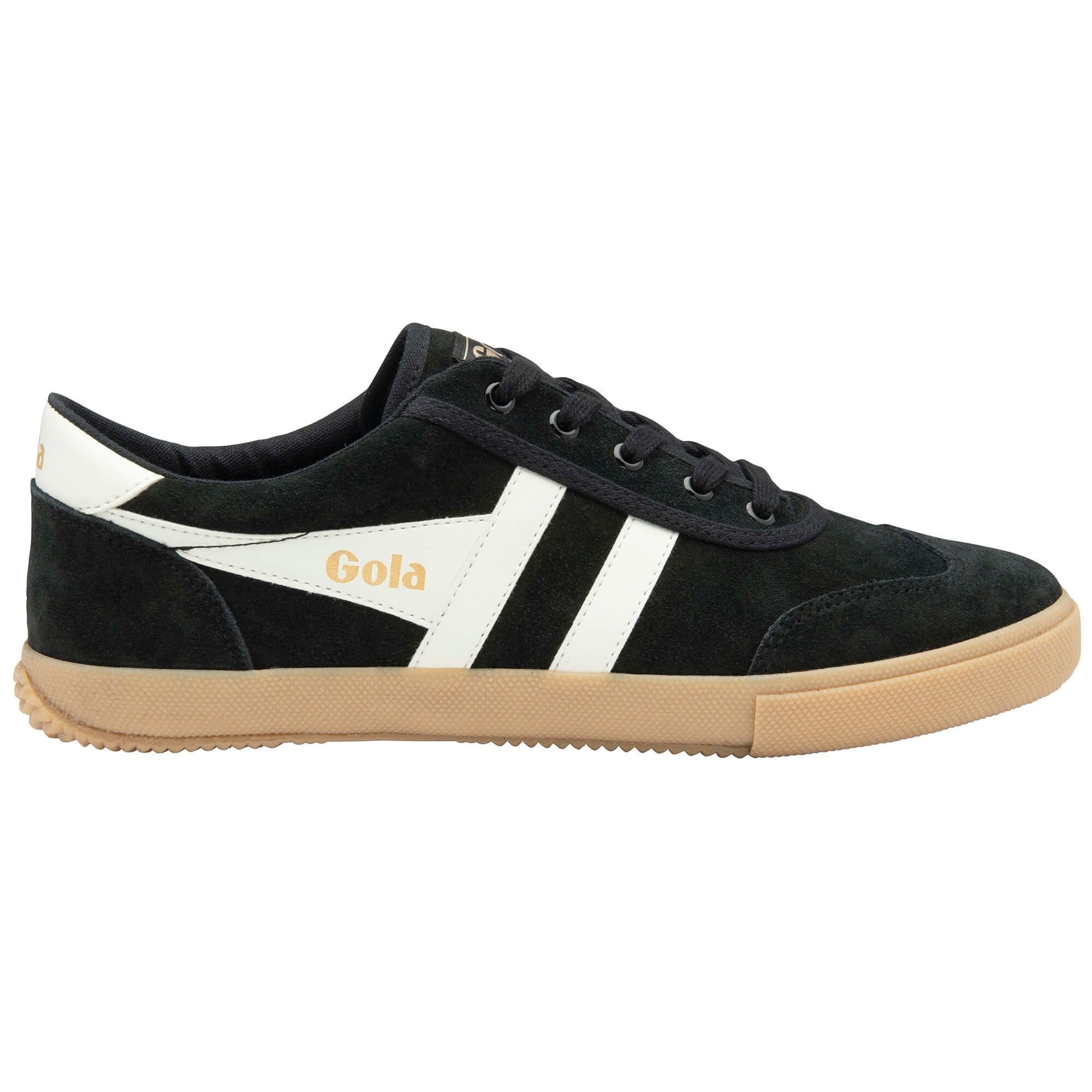 Gola Classics Men's Badminton Suede Plimsoll Sneakers - Black/Off White/Gum