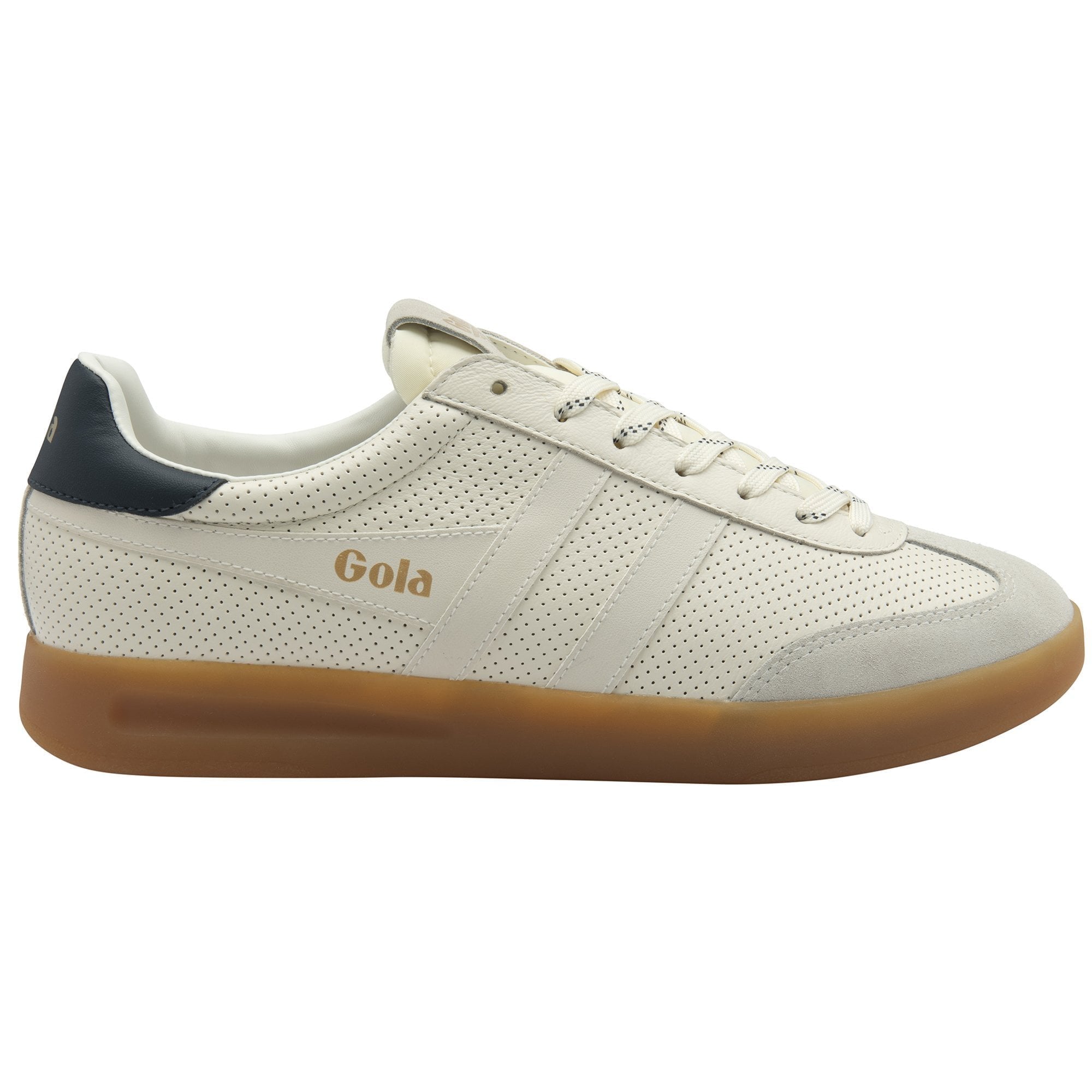 Gola Classics Men's Cyclone Leather '76 Sneakers - Off White/Navy/Gum