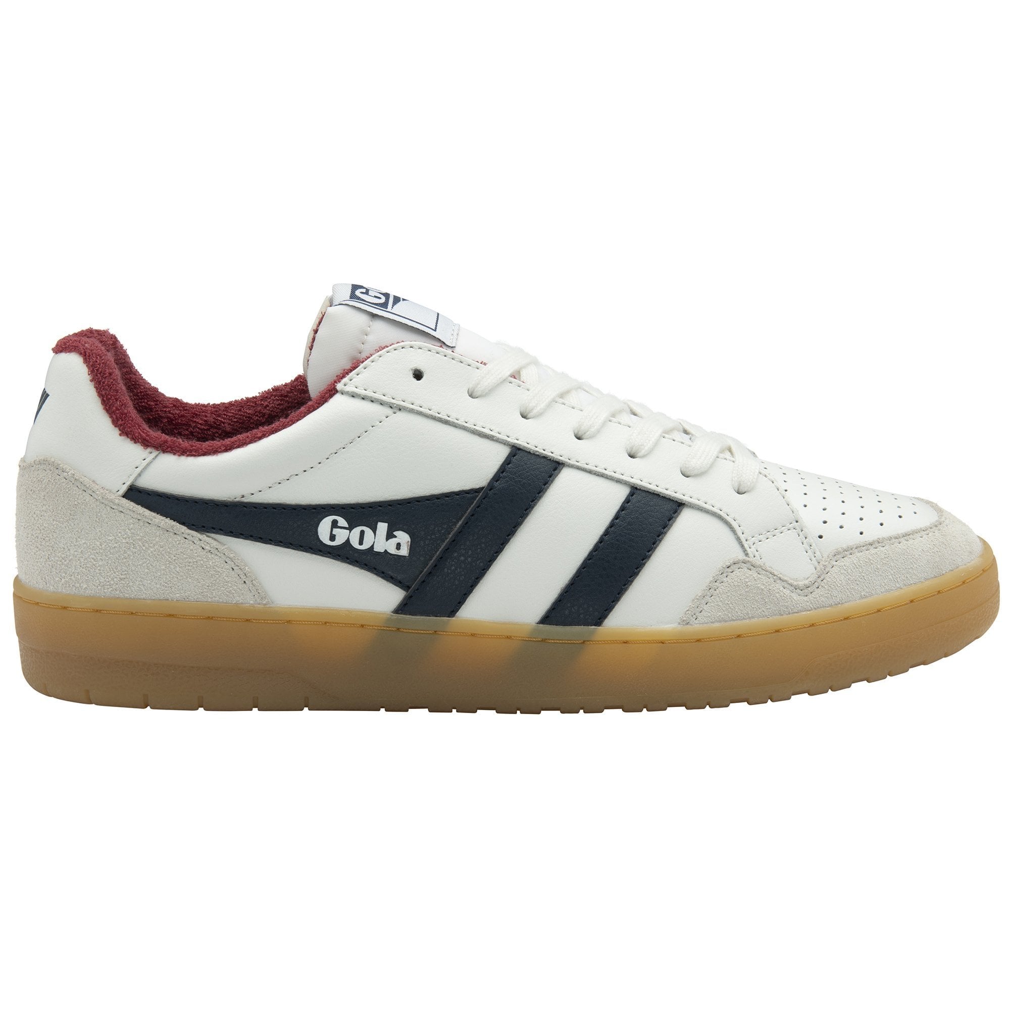 Gola Classics Men's Eagle '86 Sneakers - White/Navy/Deep Red/Gum