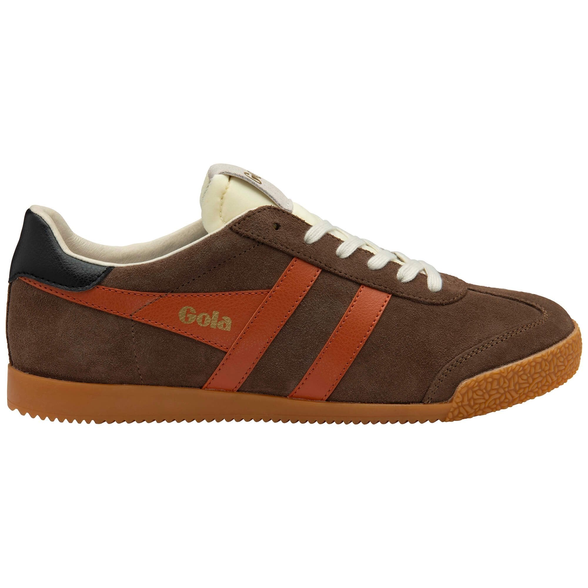 Gola Classics Men's Elan Sneakers - Otter/Moody Orange/Black