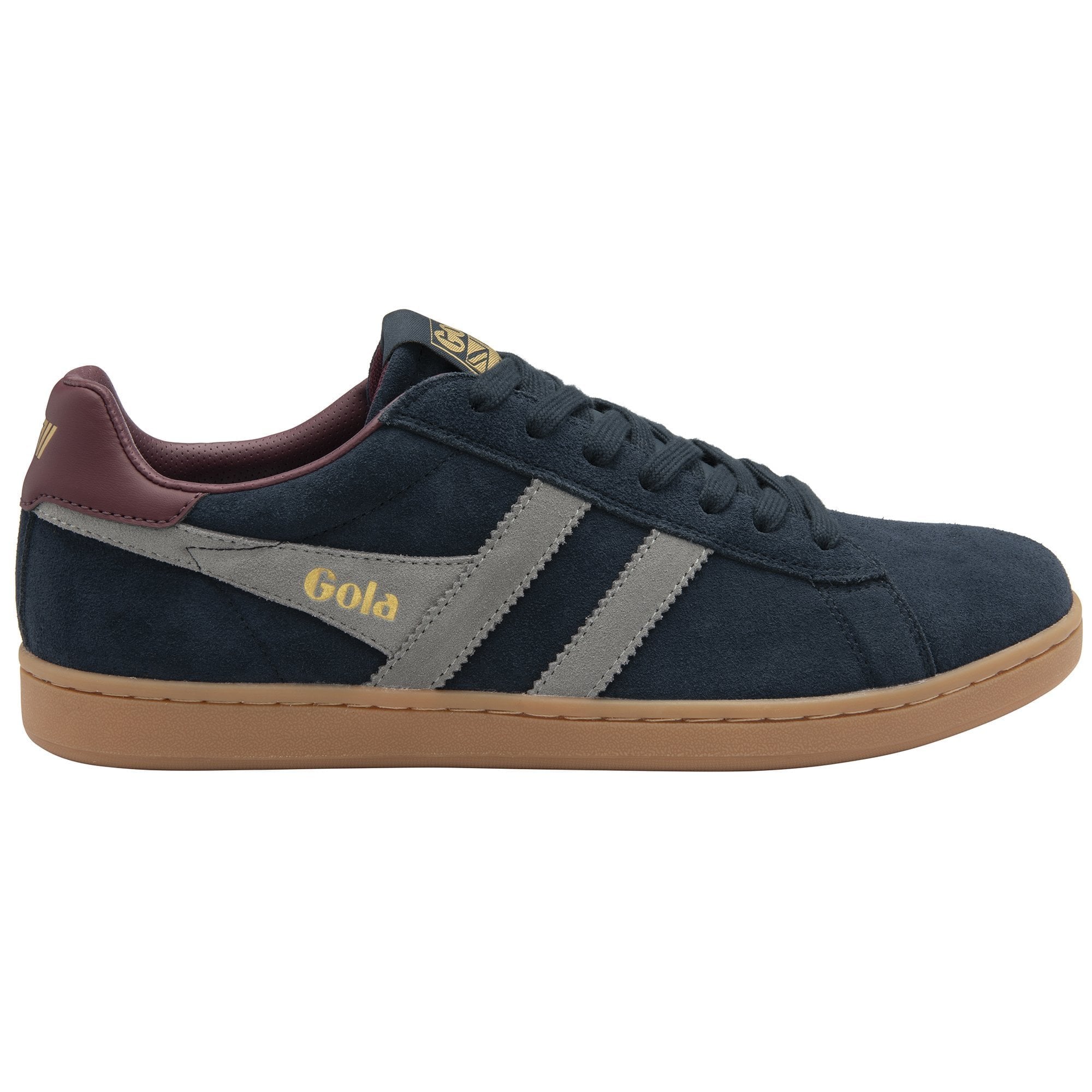 Gola Classics Men's Equipe II Suede Sneakers - Navy/Cement/Burgundy
