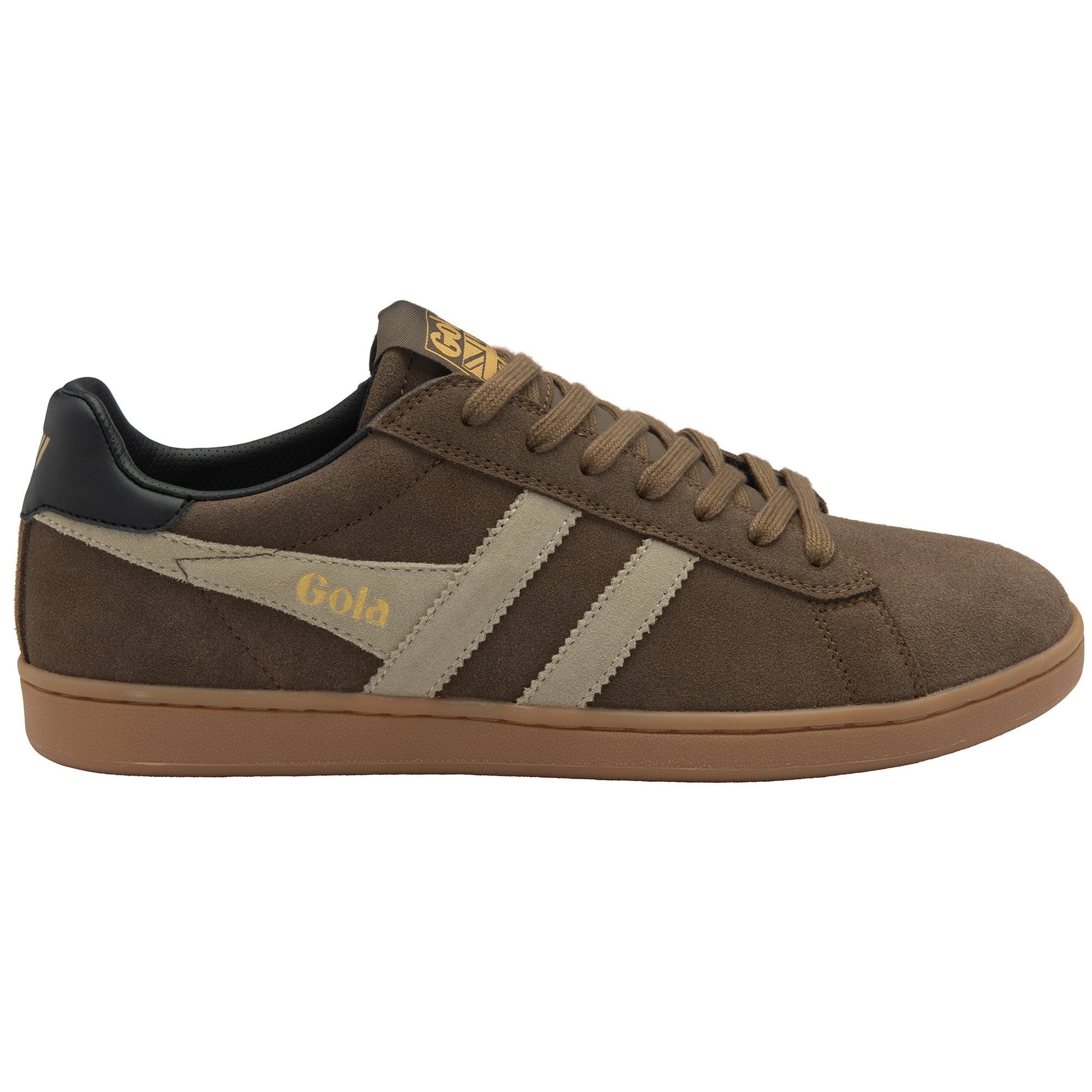 Gola Classics Men's Equipe II Suede Sneakers - Otter/Bone/Black