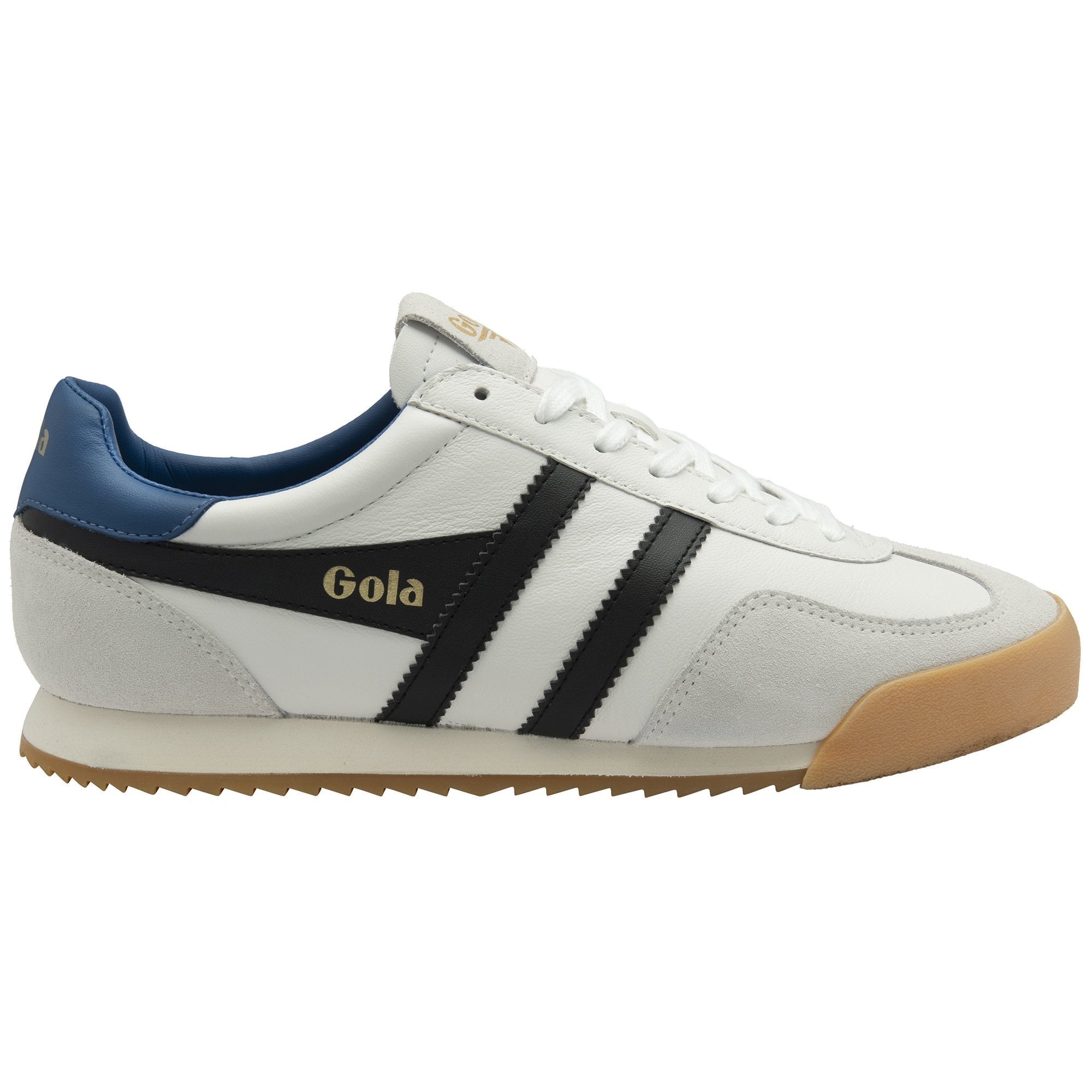 Gola Classics Men's Europa Leather Sneakers - White/Black/Marine Blue