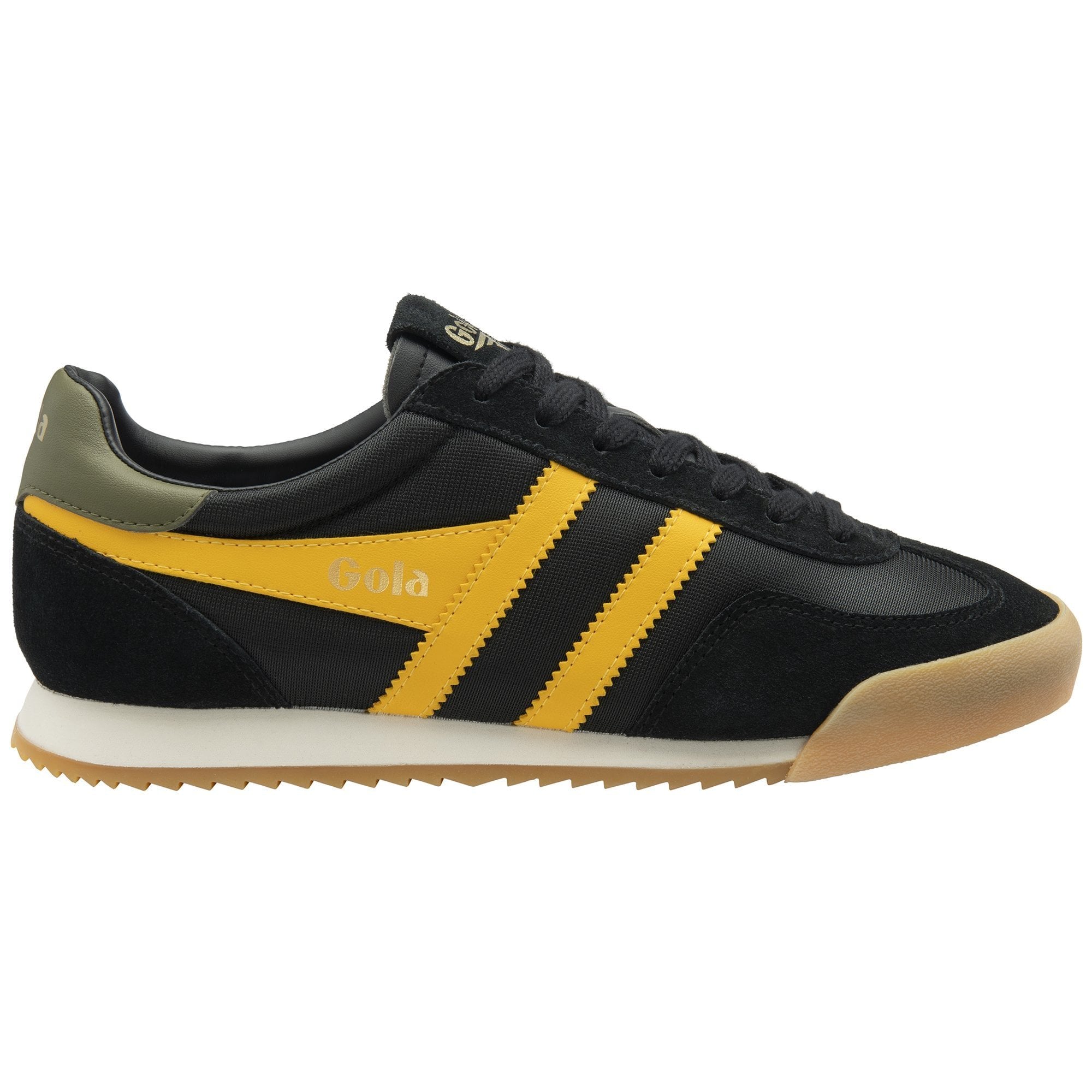 Gola Classics Men's Europa Sneakers - Black/Sun/Khaki