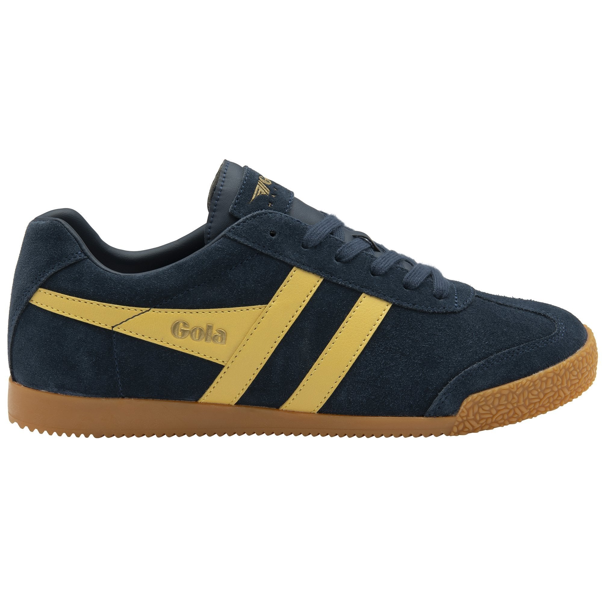 Gola Classics Men's Harrier Suede Sneakers - Navy/Pollen