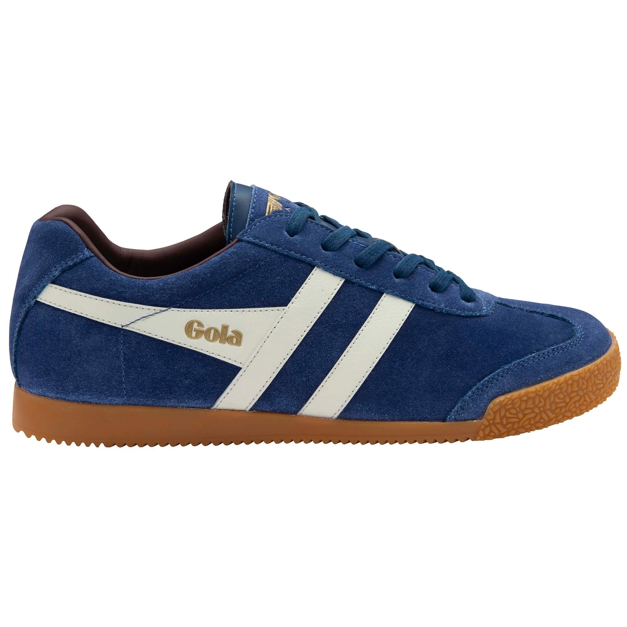 Gola Classics Men's Harrier Suede Sneakers - Deep Blue/Off White/Burgundy