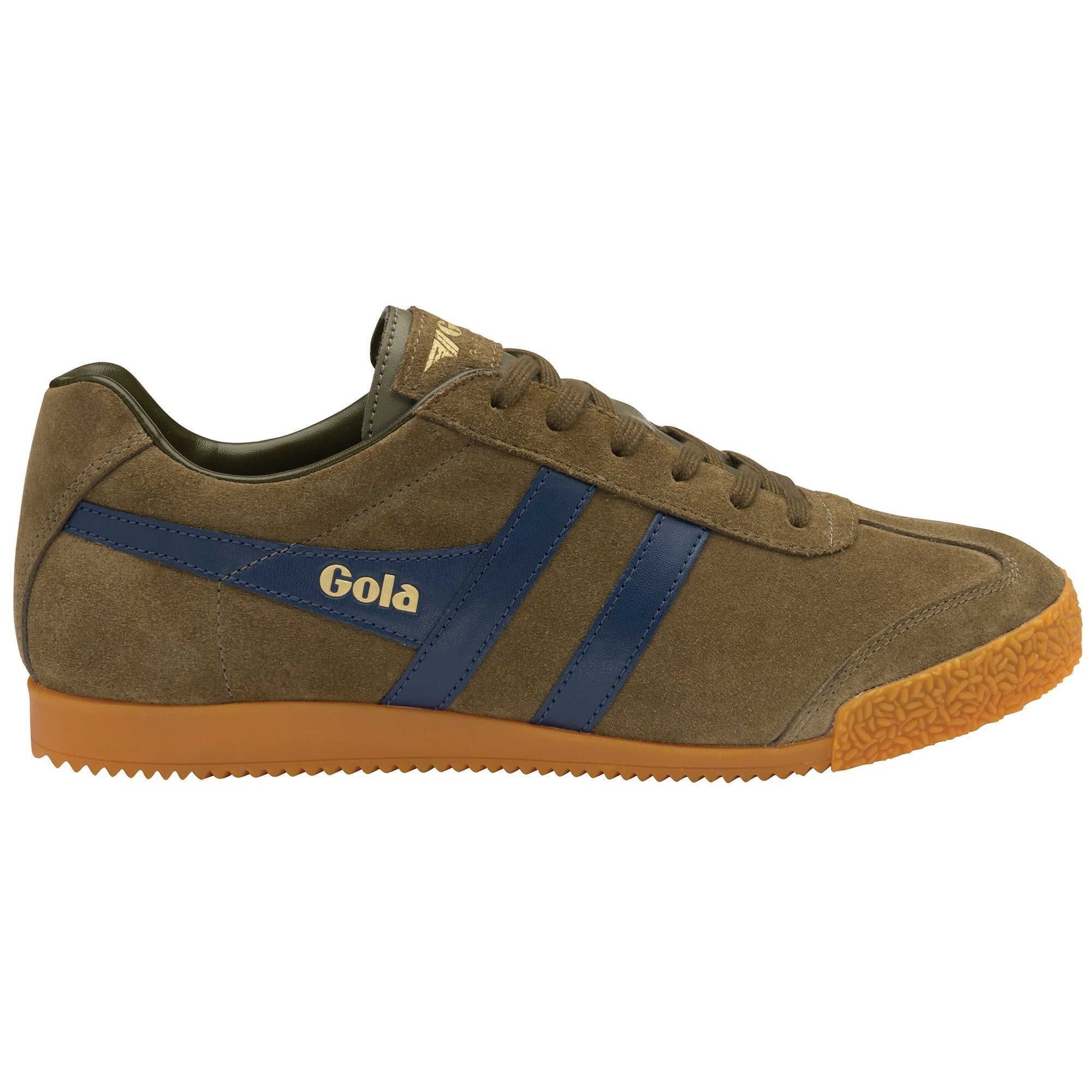 Gola Classics Men's Harrier Suede Sneakers - Khaki/Navy