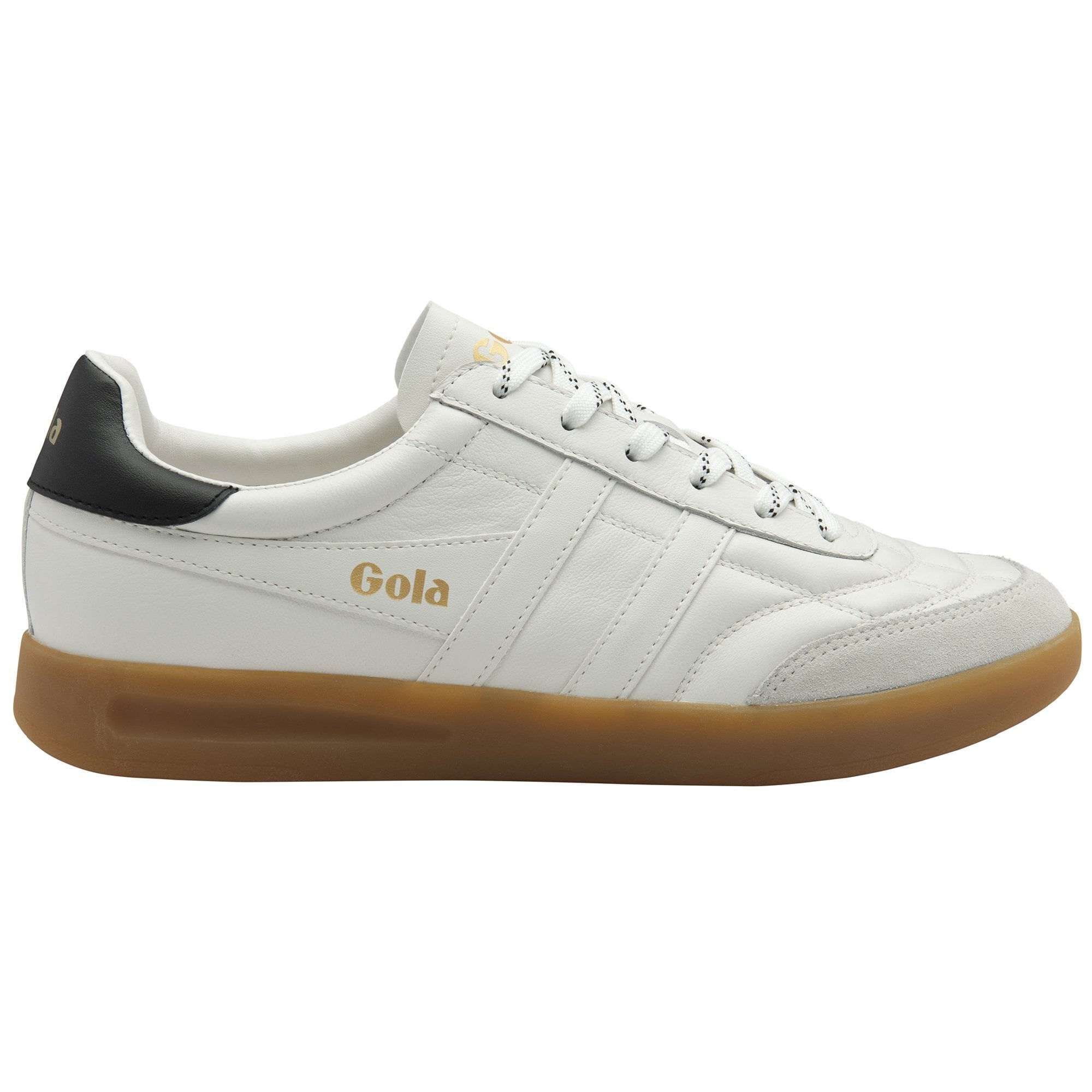 Gola Classics Men's Stadia Leather Sneakers - White/Black/Gum