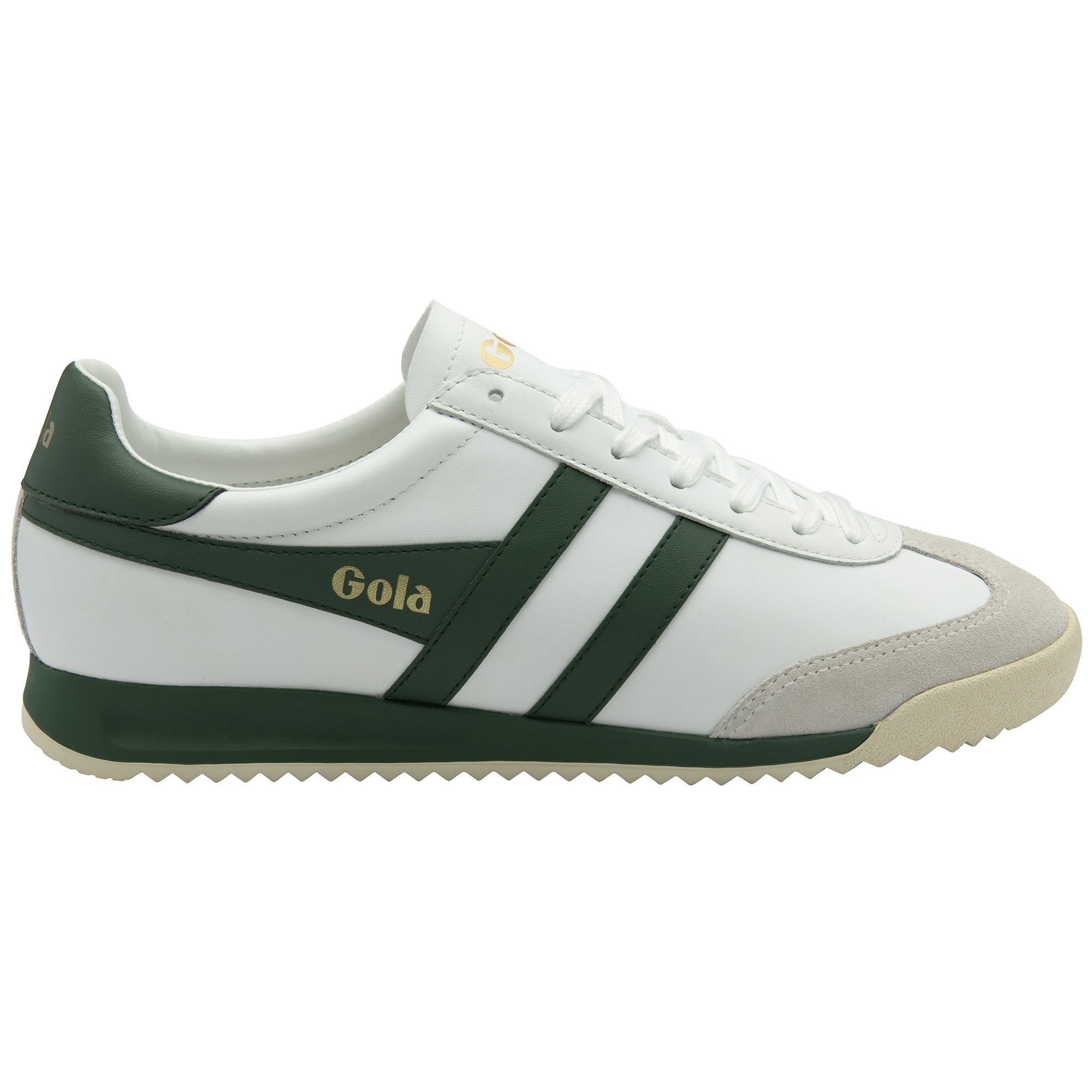 Gola Classics Men's Torpedo Leather Sneakers - White/Evergreen/Off White