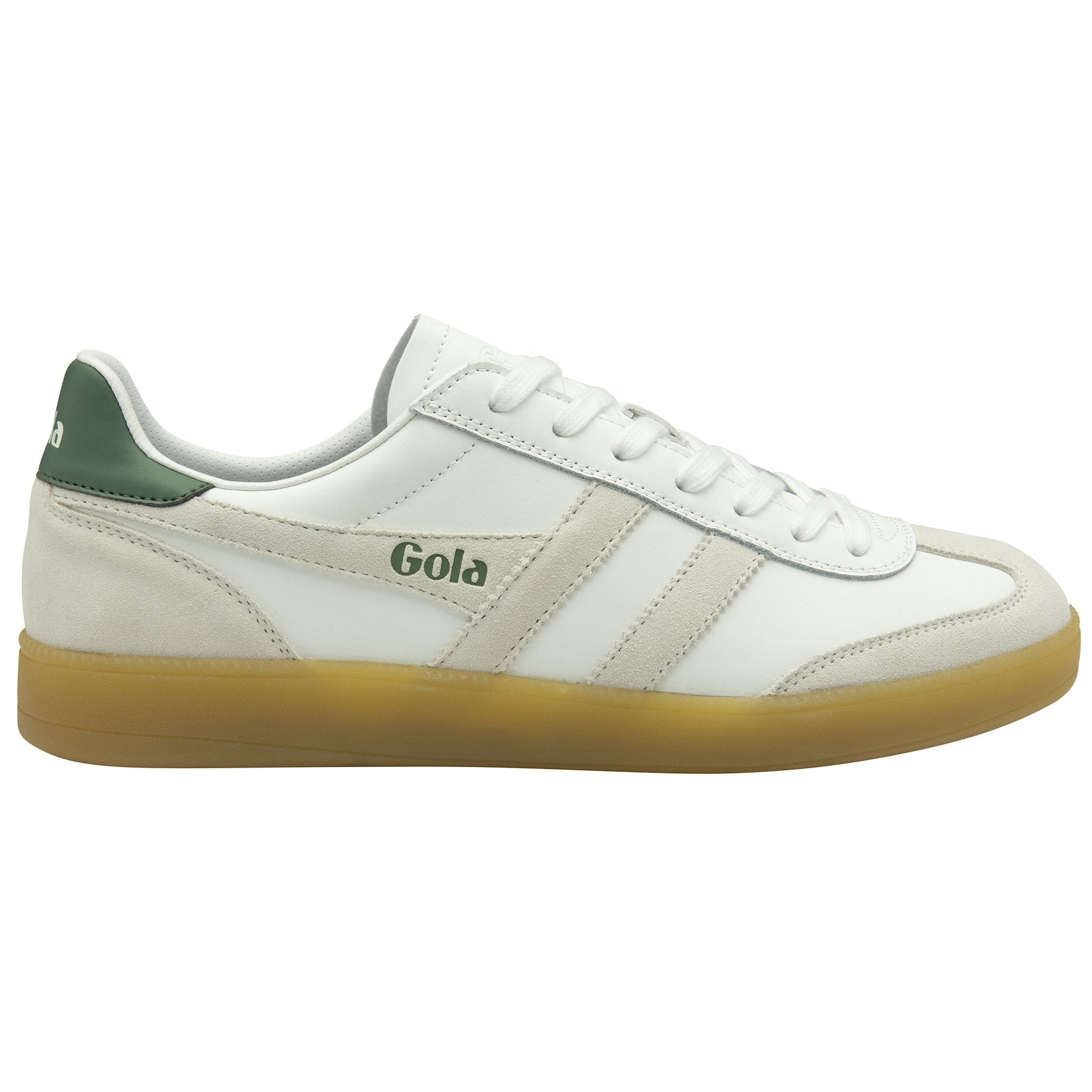 Gola Classics Men's Viper Leather Sneakers - White/White/Evergreen/Gum