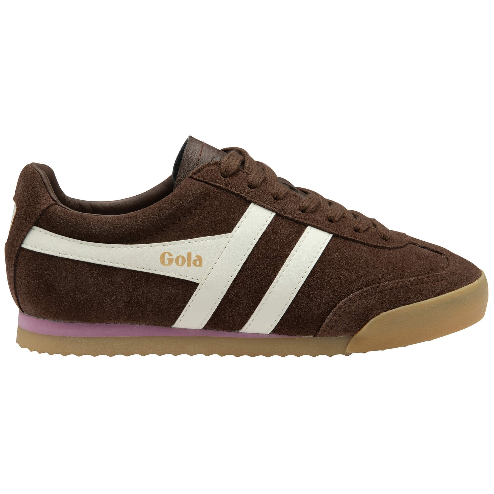 Gola Classics Women's Apollo Sneakers - Dark Brown/Off White/Dusty Rose/Gum