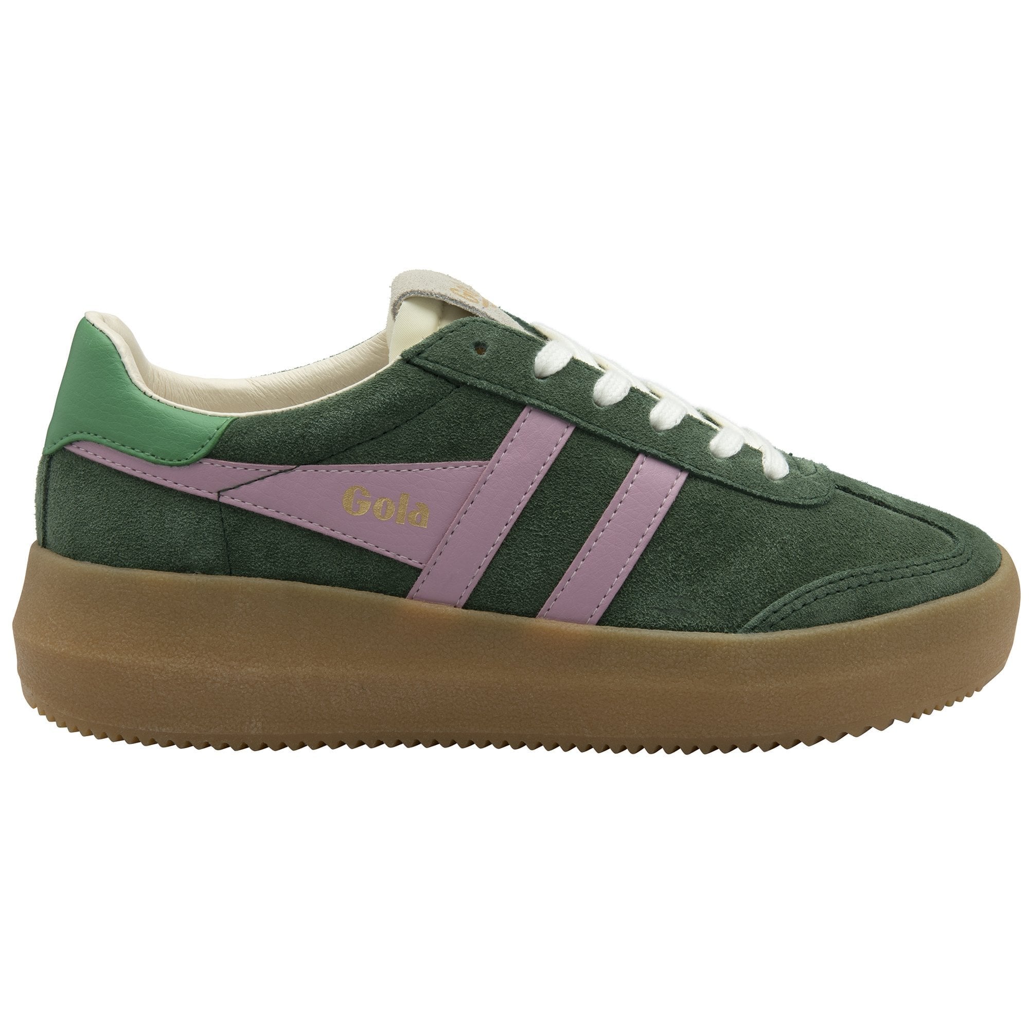 Gola Classics Women's Athena Sneakers - Evergreen/Candy/Jade/Gum