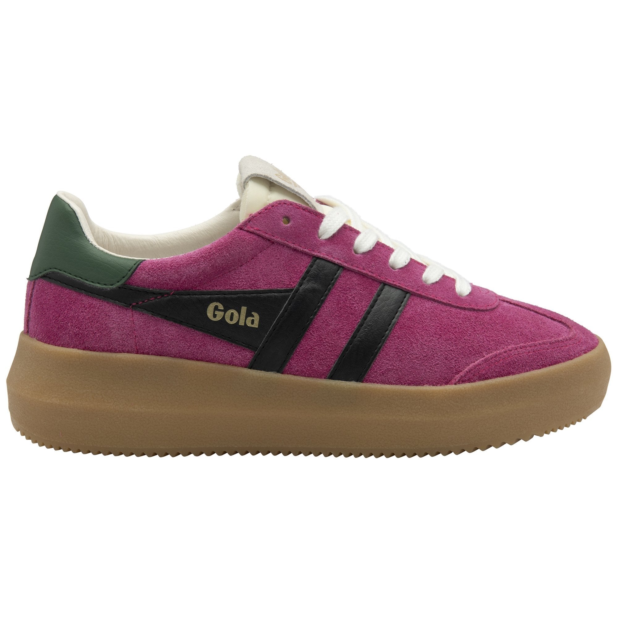 Gola Classics Women's Athena Sneakers - Fuchsia/Black/Evergreen/Gum