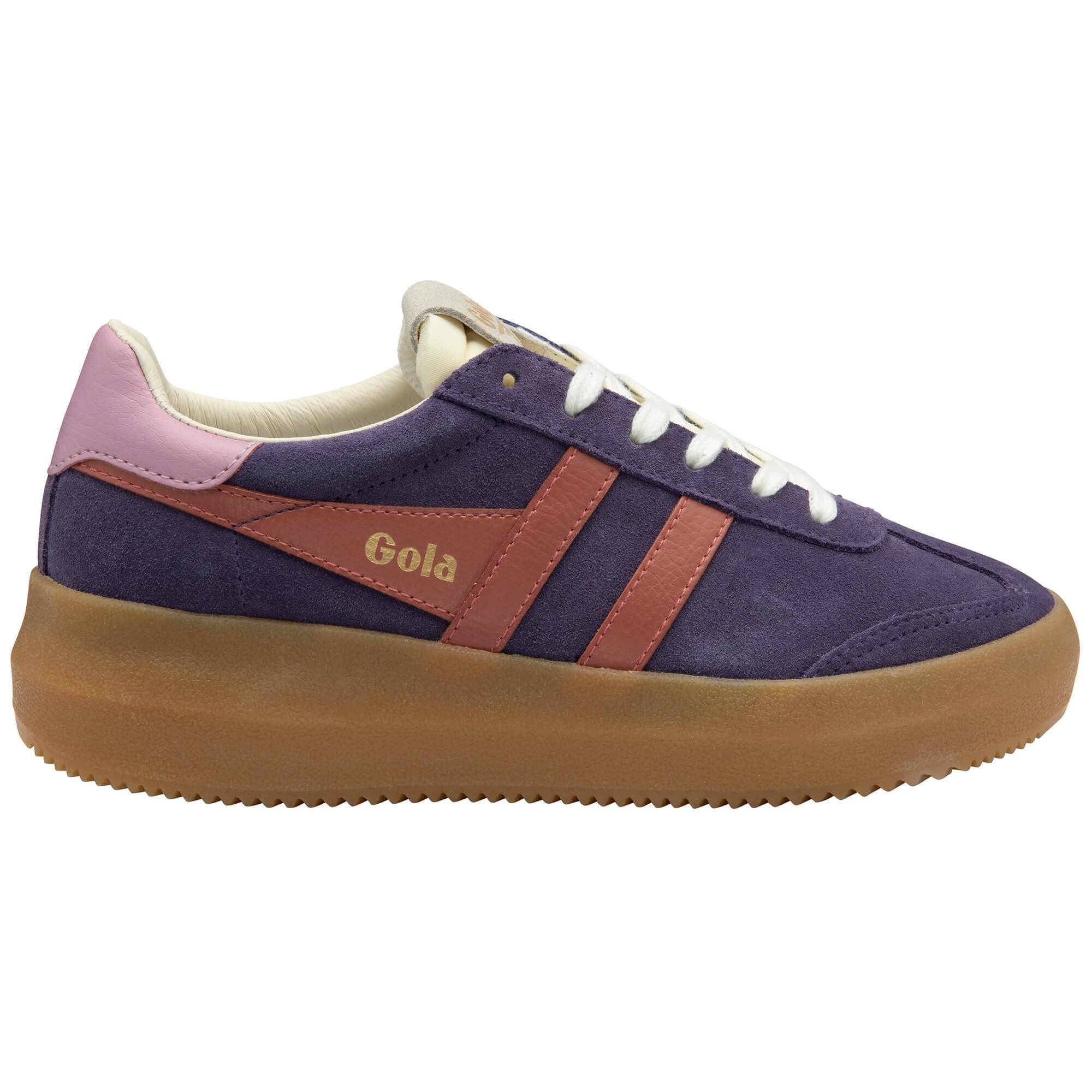 Gola Classics Women's Athena Sneakers - Plum/Orange Spice/Candy