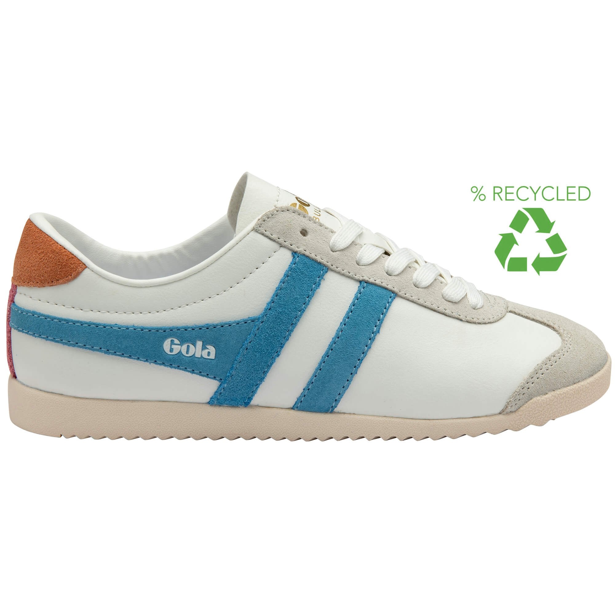 Gola Classics Women's Bullet Pure Sneakers - White/Lake/Terracotta