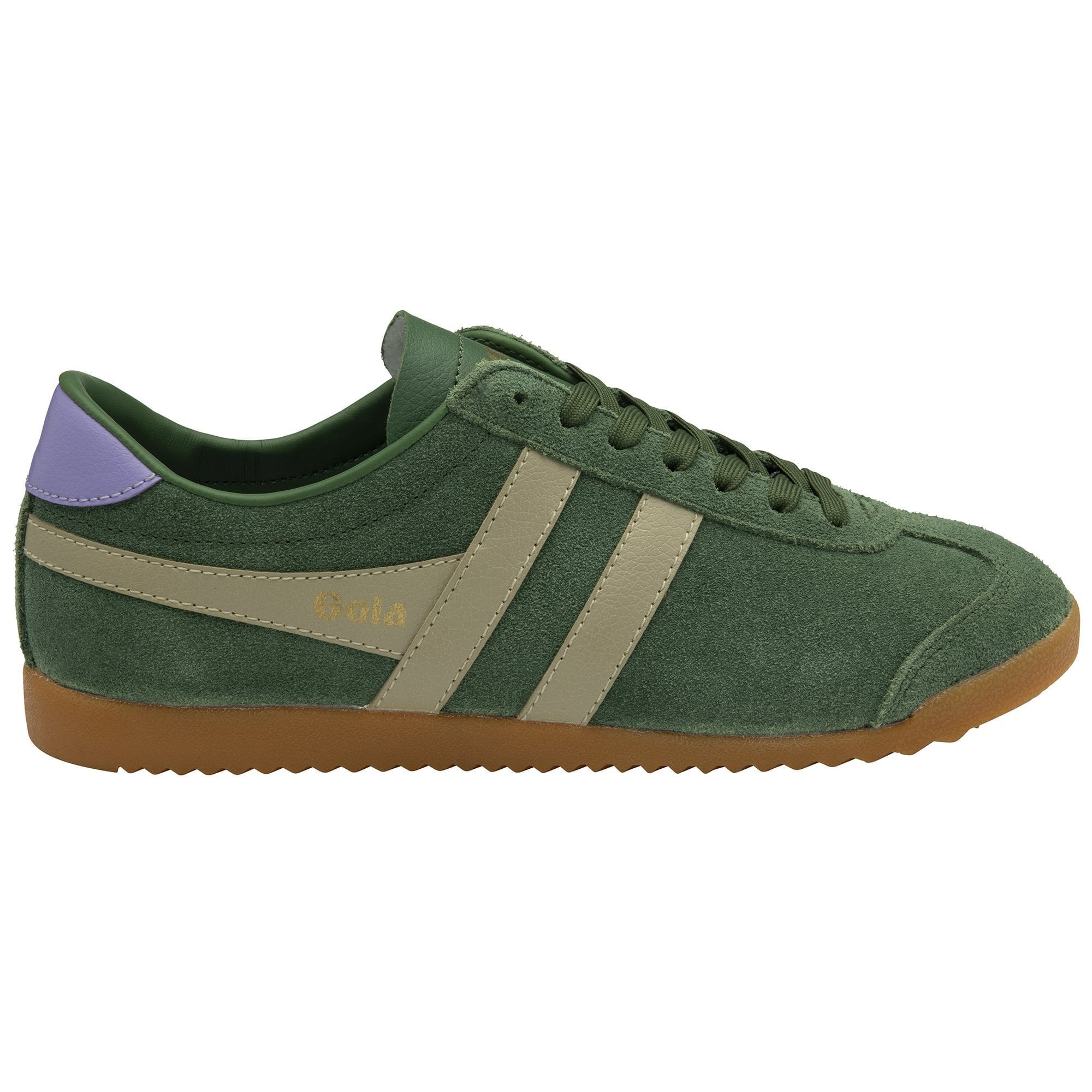 Gola Classics Women's Bullet Suede Sneakers - Evergreen/Bone/Wisteria