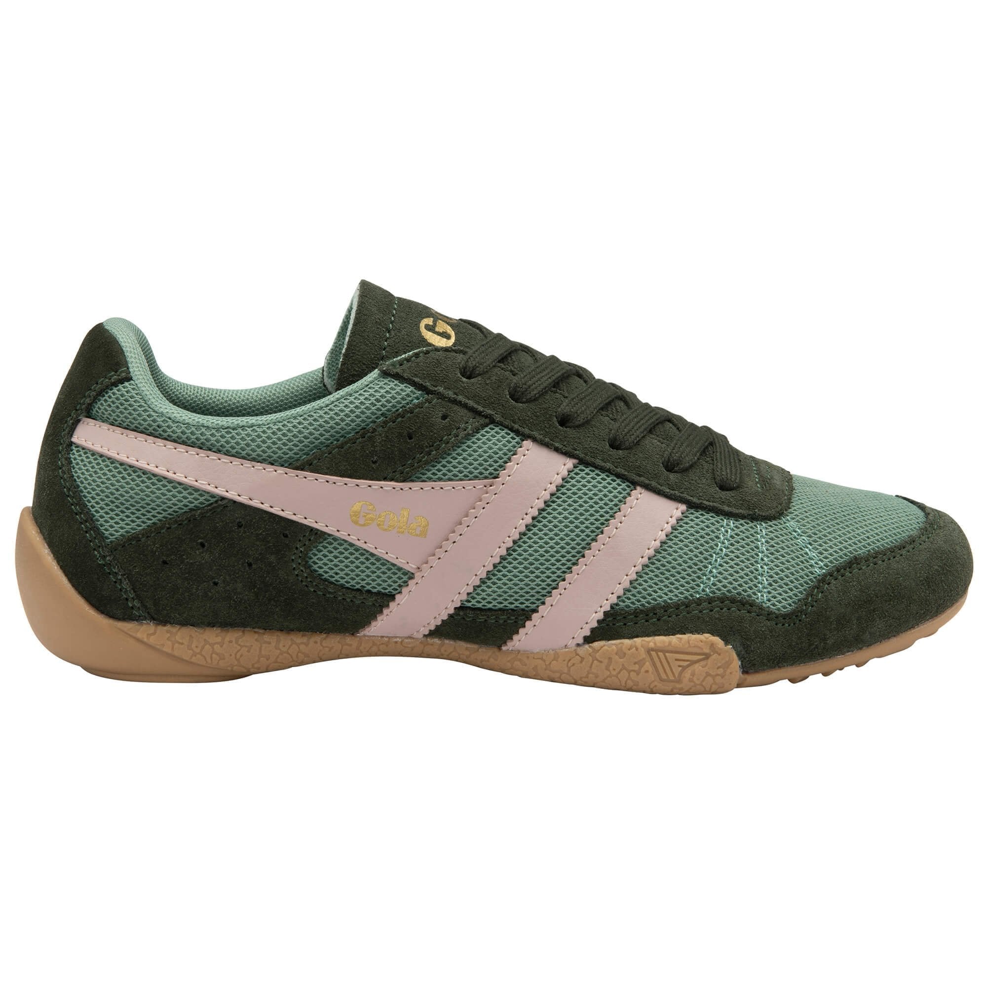 Gola Classics Women's Cascade Sneakers - Green Mist/Dark Khaki/Chalk Pink/Gum