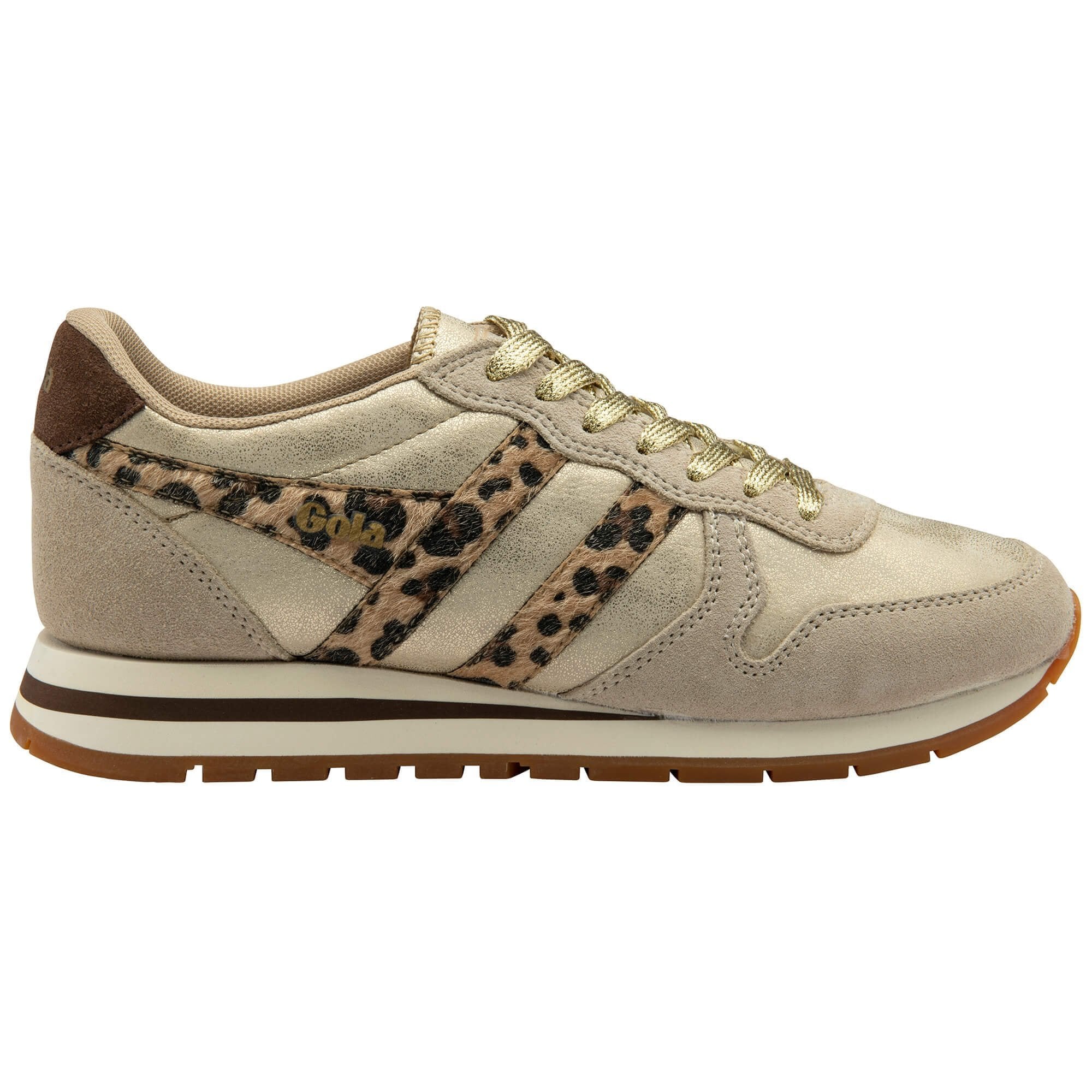 Gola Classics Women's Daytona Blaze II Sneakers - Gold/Leopard/Dark Brown