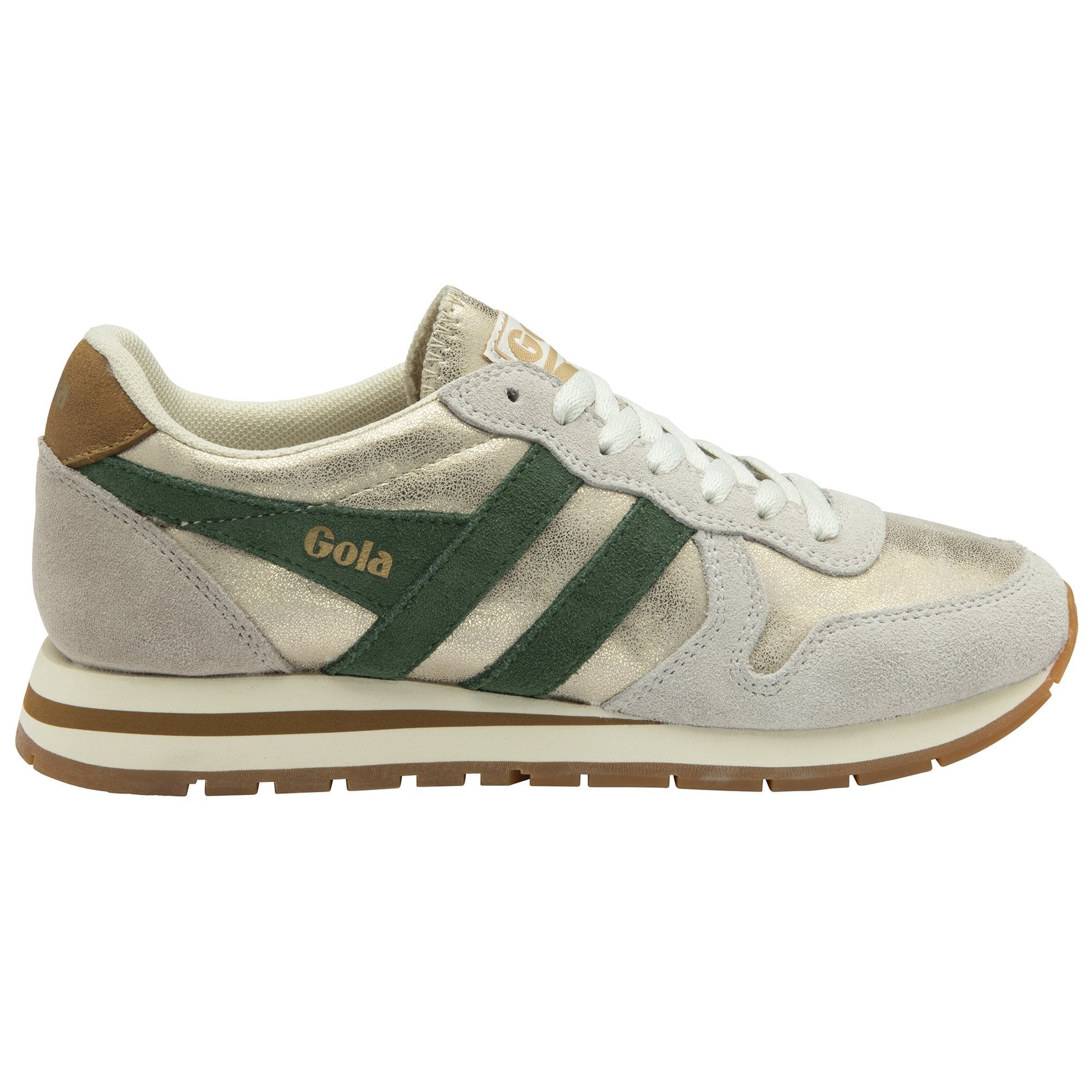 Gola Classics Women's Daytona Blaze Sneakers - Gold/Evergreen/Brown Sugar