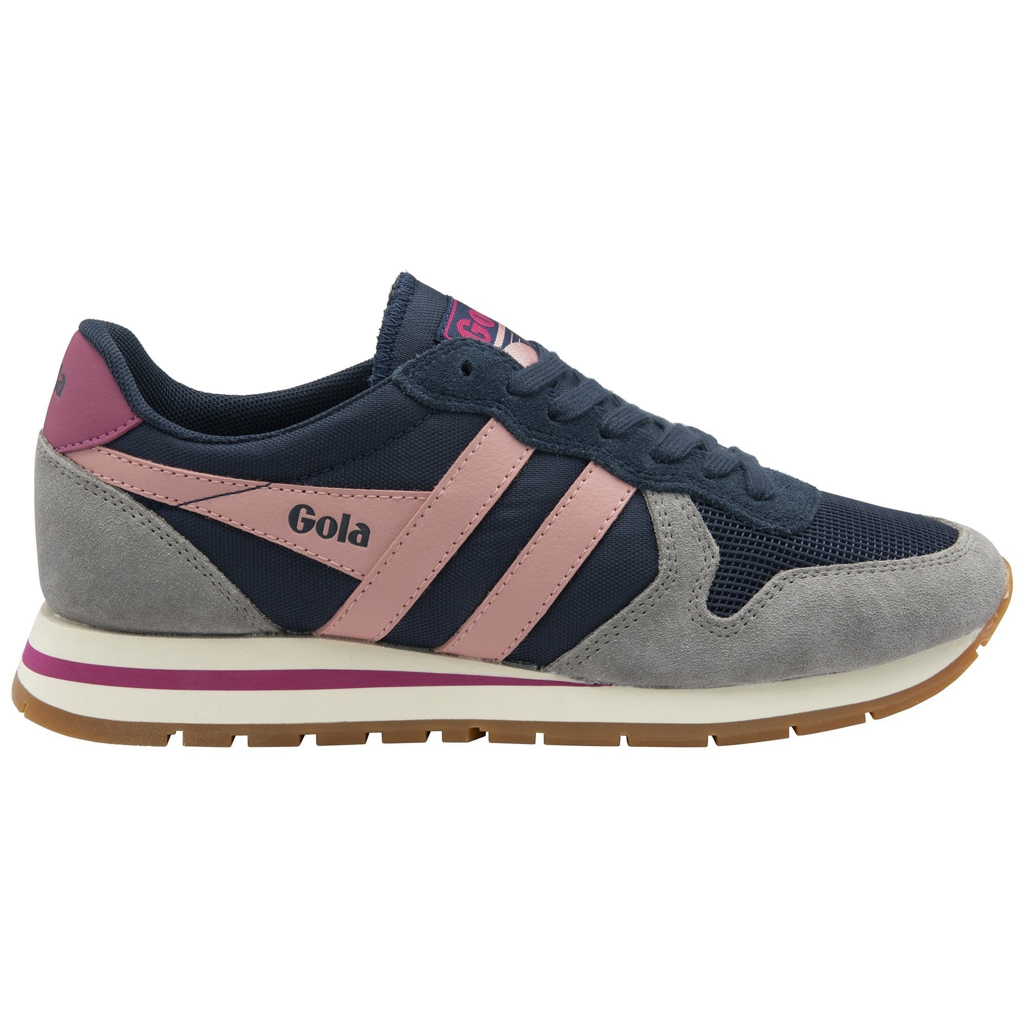 Gola Classics Women's Daytona Sneakers - Navy/Cement/Coral Pink