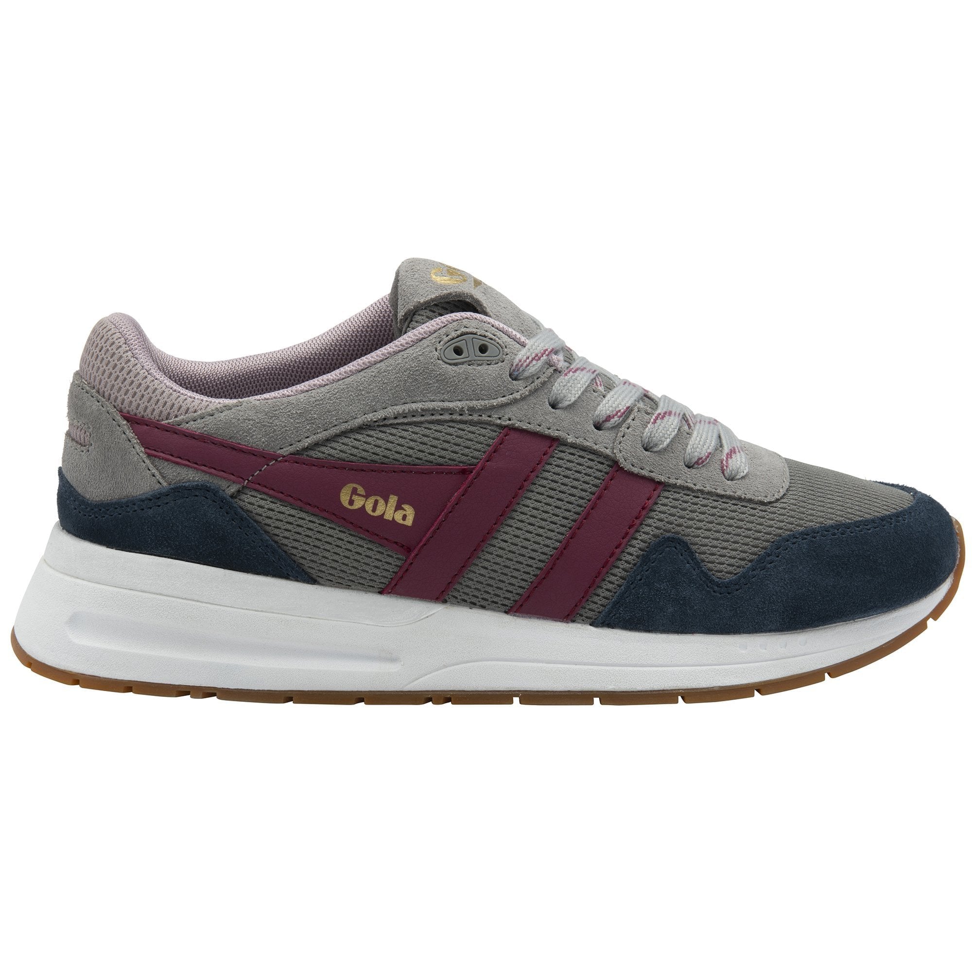 Gola Classics Women's Delta Sneakers - Cement/Navy/Cerise