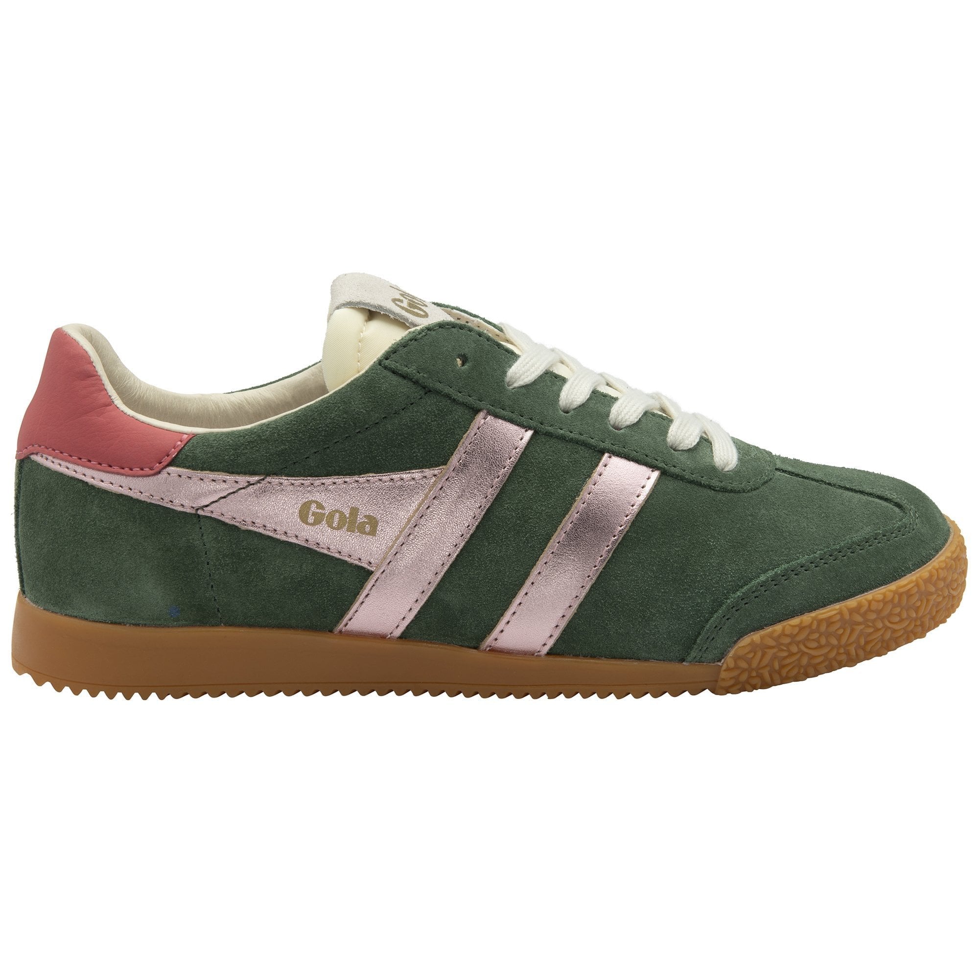 Gola Classics Women's Elan Glitz Sneakers - Evergreen/Pink/Coral