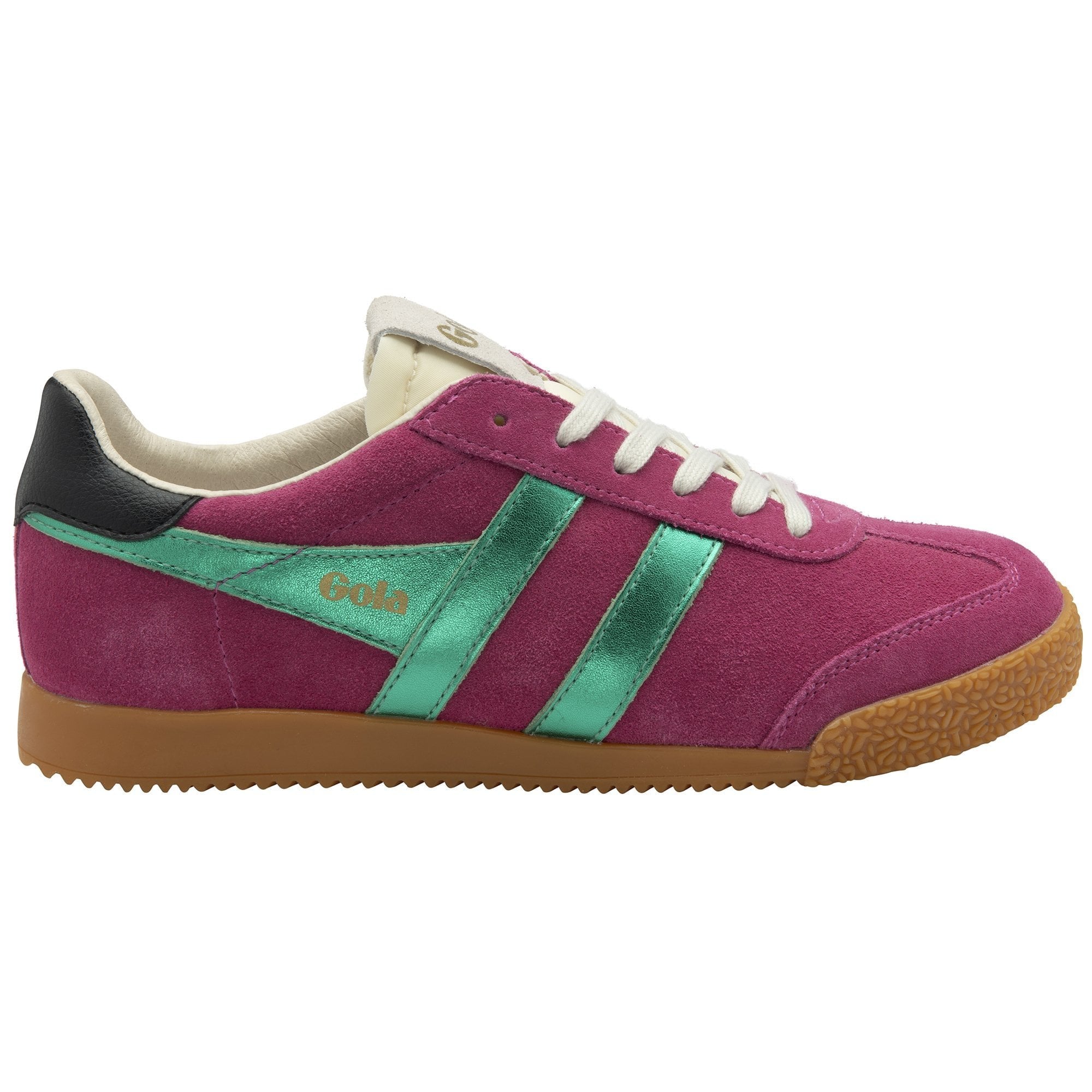 Gola Classics Women's Elan Glitz Sneakers - Fuchsia/Emerald/Black