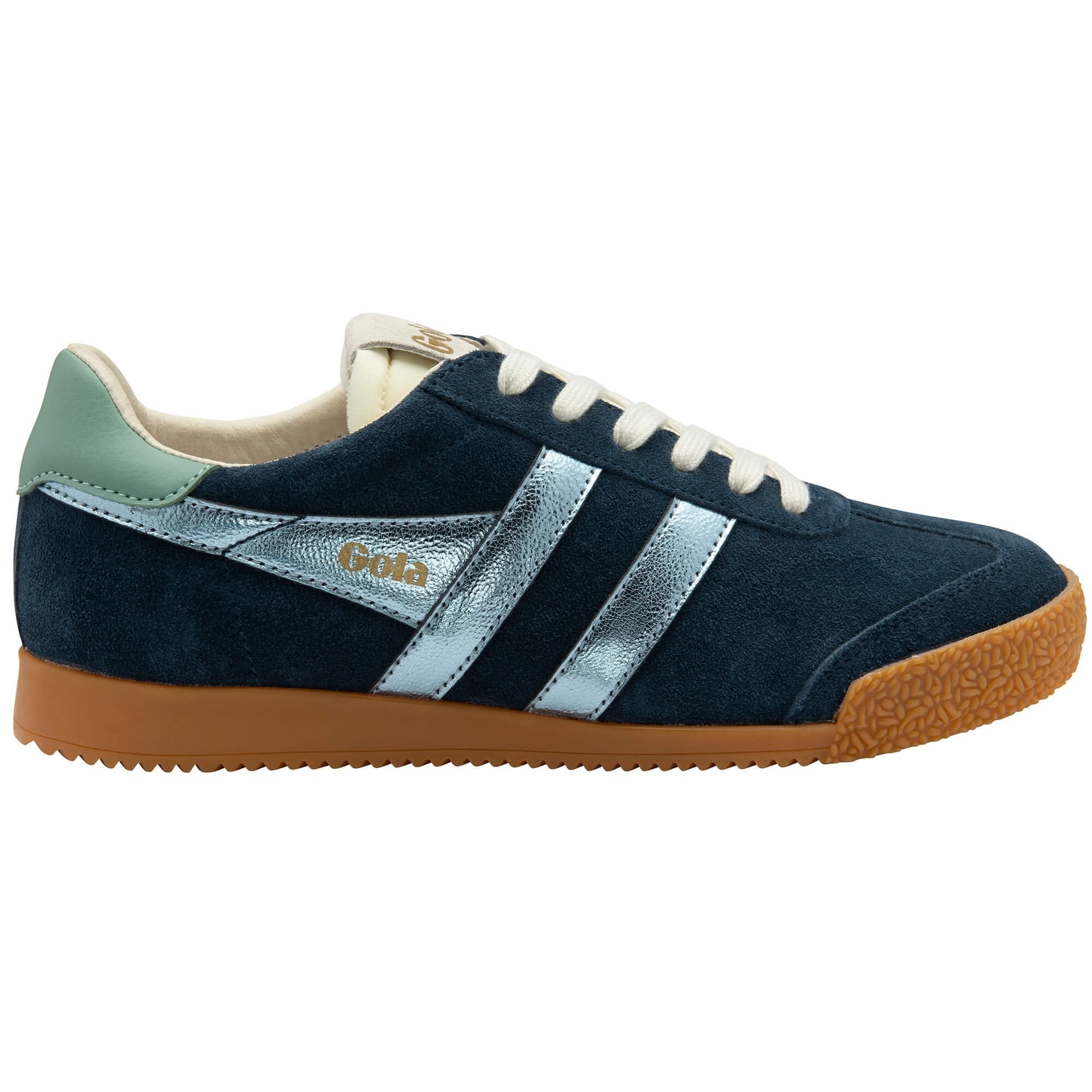 Gola Classics Women's Elan Glitz Sneakers - Navy/Air/Green Mist