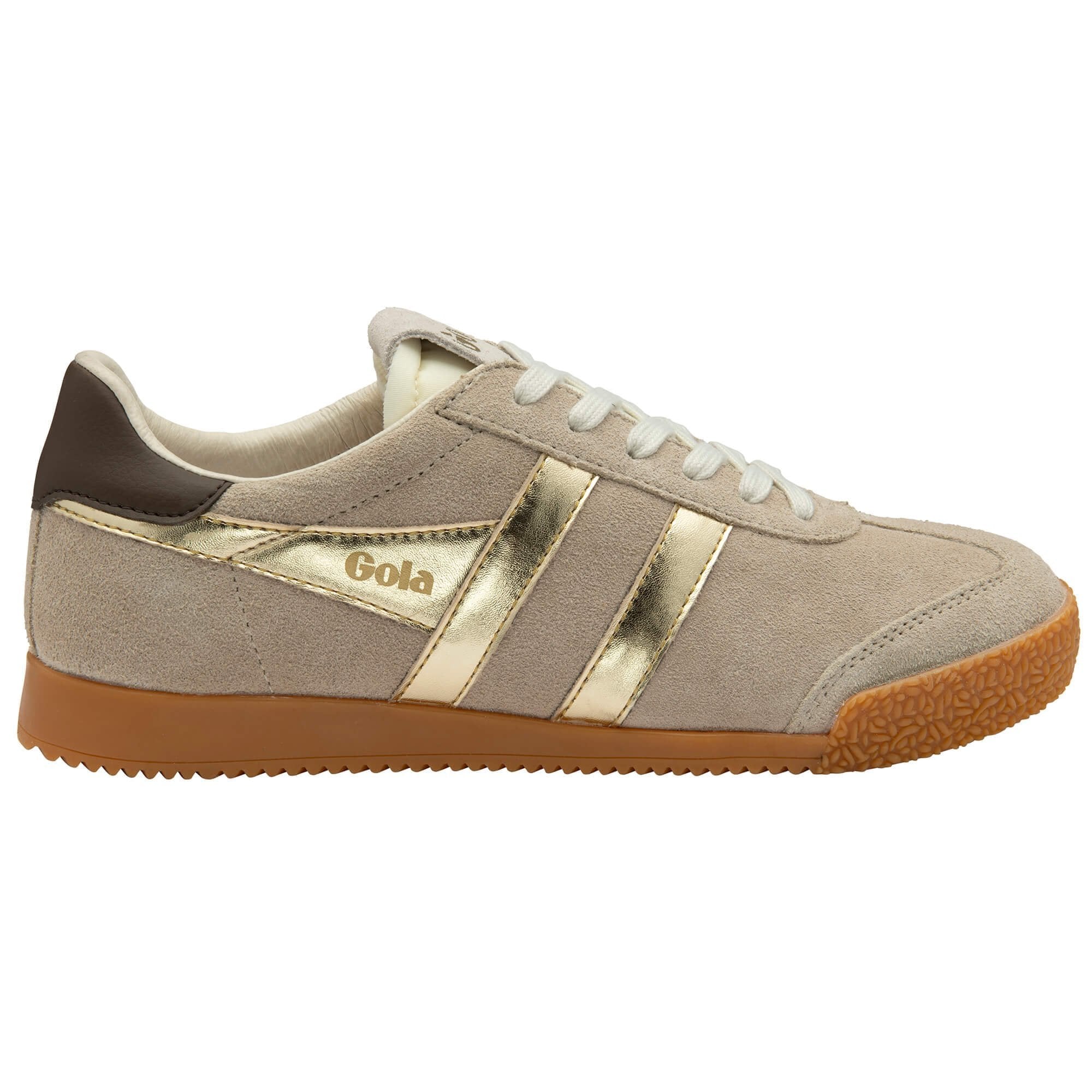 Gola Classics Women's Elan Glitz Sneakers - Bone/Gold/Dark Brown