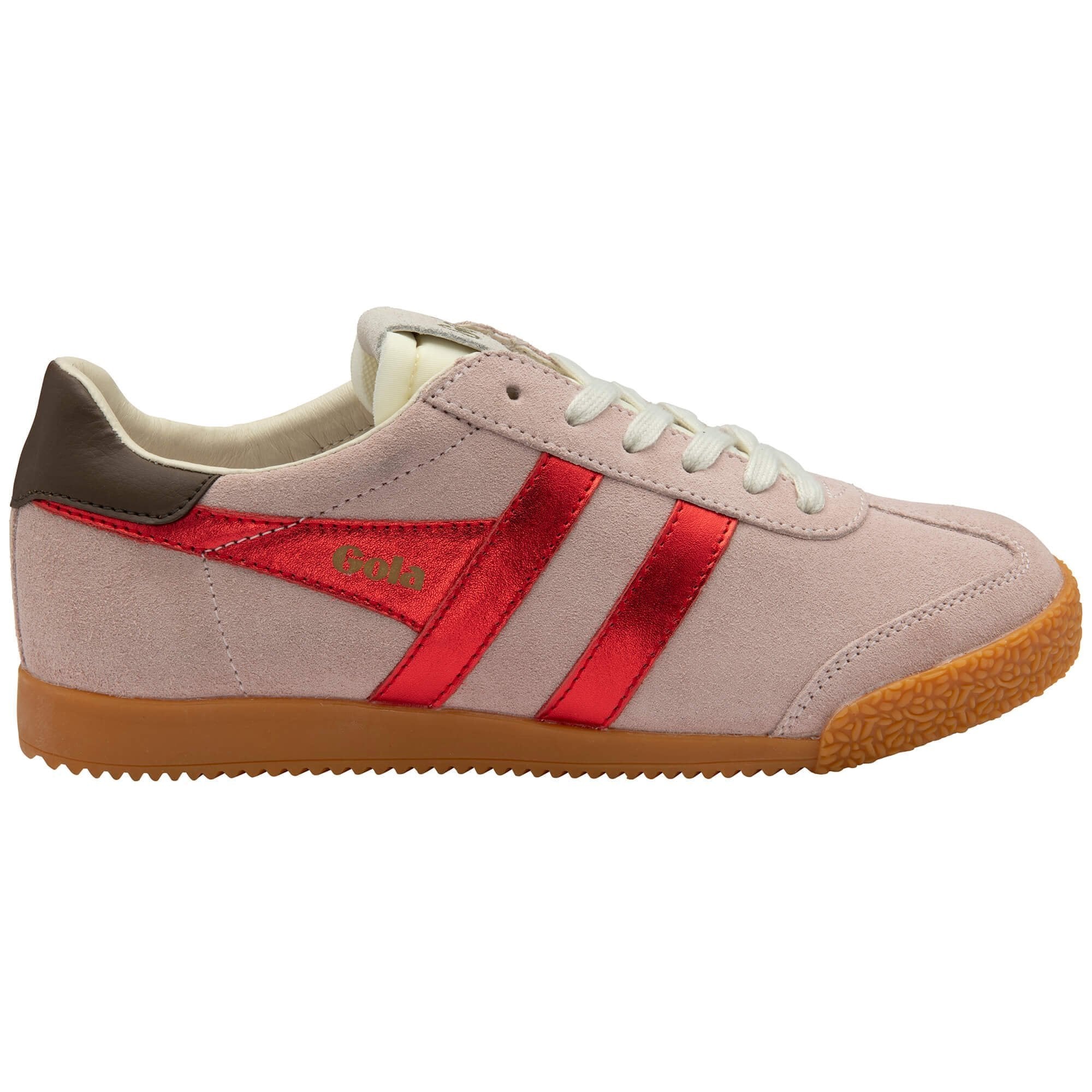 Gola Classics Women's Elan Glitz Sneakers - Rose/Red/Dark Brown