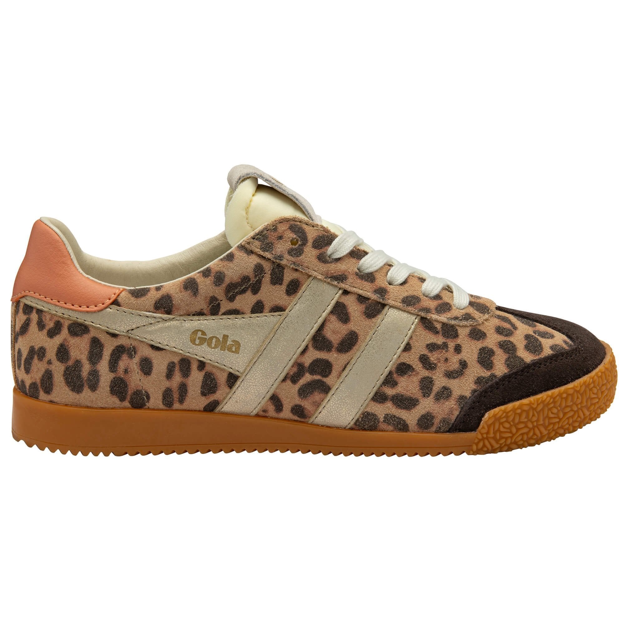Gola Classics Women's Elan Safari Sneakers - Leopard/Mocha/Gold/Terracotta