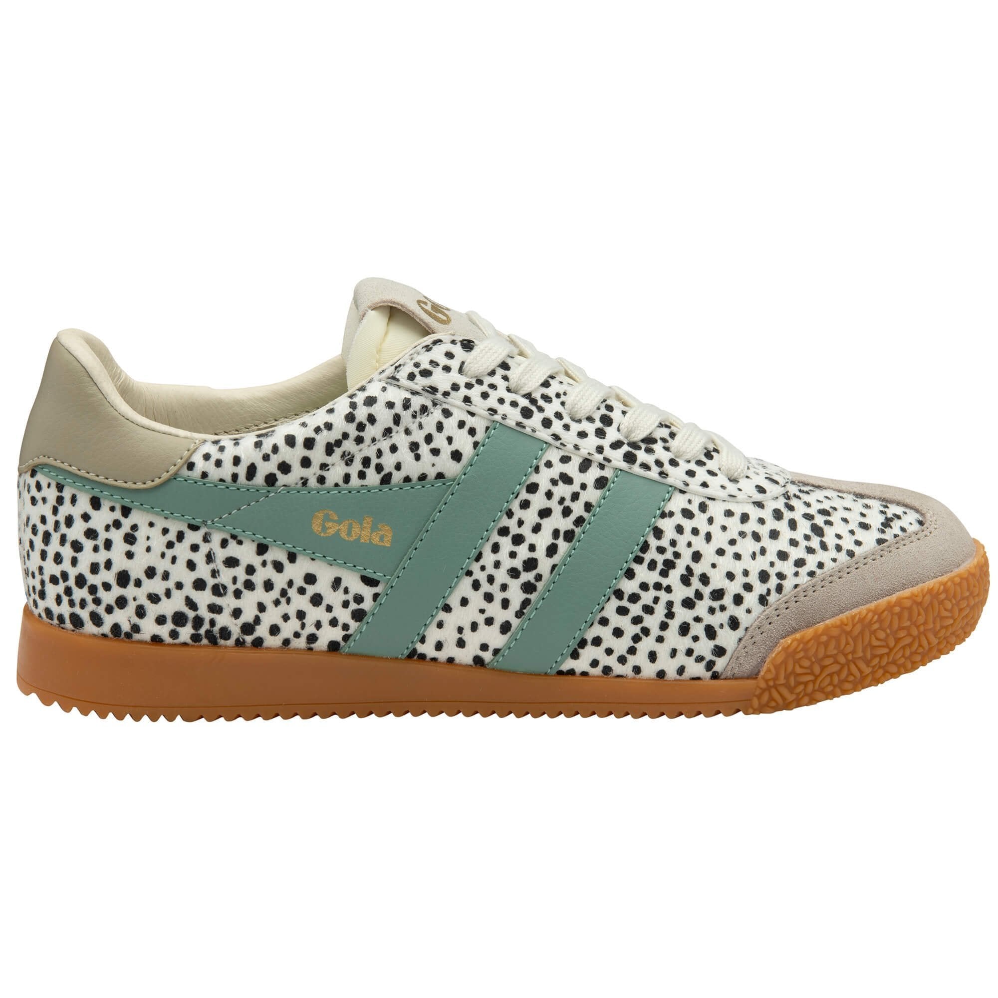 Gola Classics Women's Elan Savanna Sneakers - Cheetah/Feather Grey/Green Mist