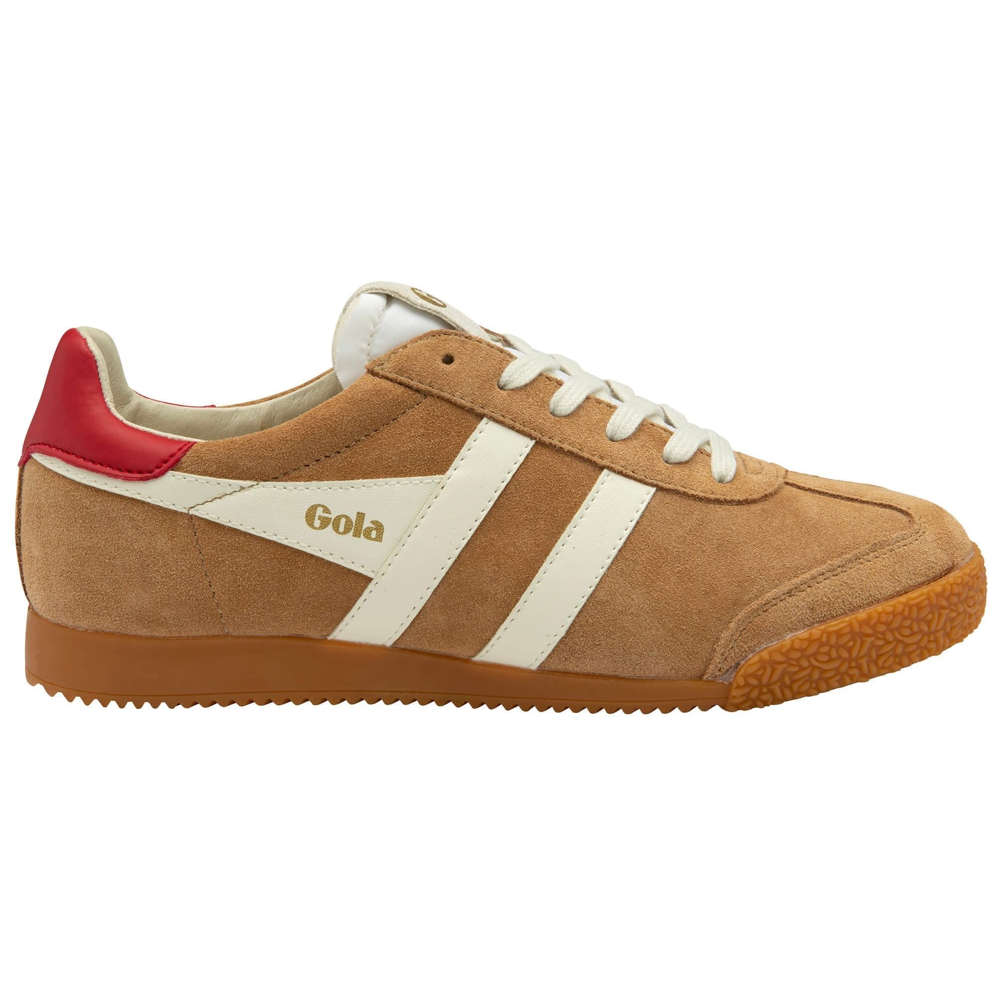 Gola Classics Women's Elan Sneakers - Caramel/Off White/Deep Red
