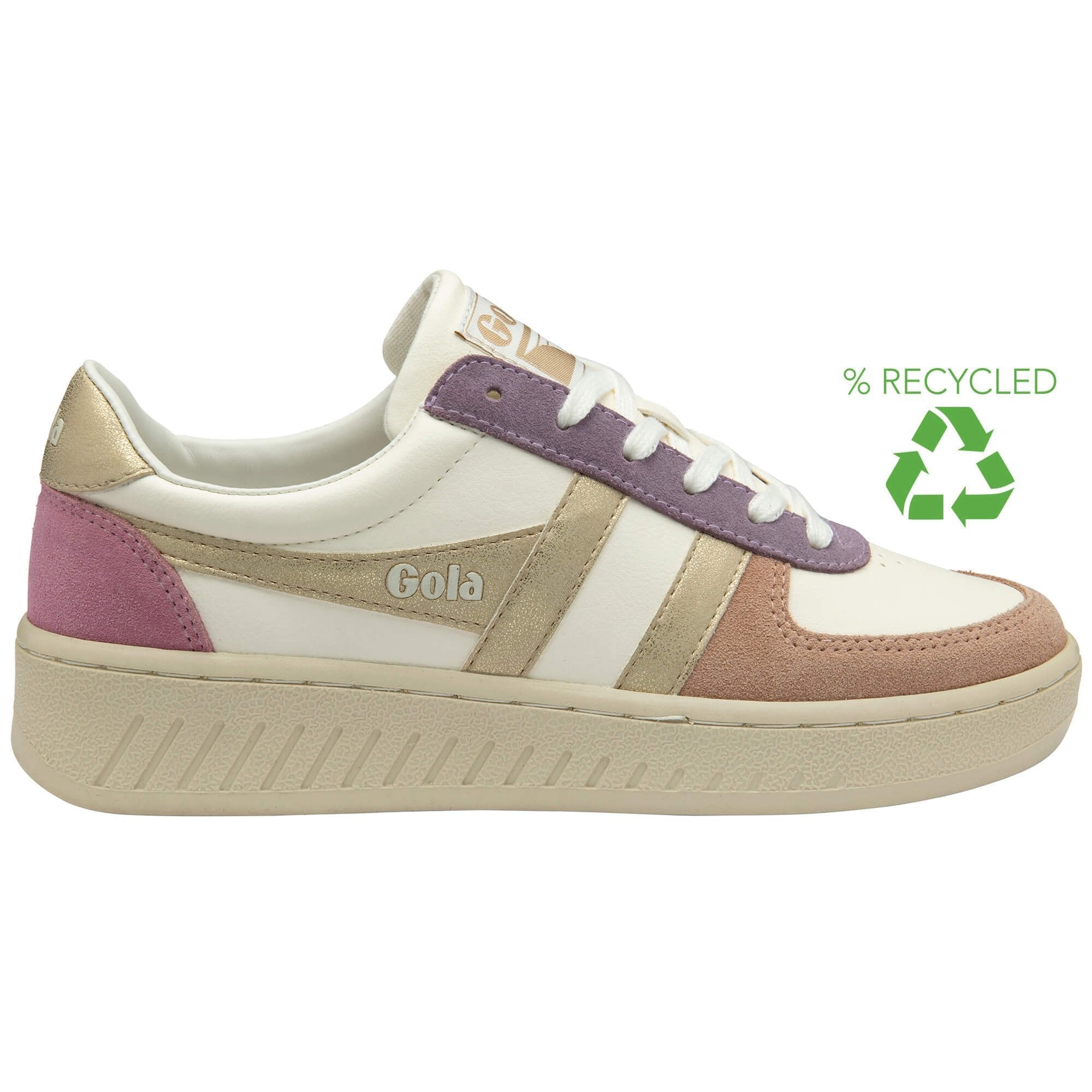 Gola Classics Women's Grandslam Quadrant Sneakers - Off White/Cameo/Gold/Candy