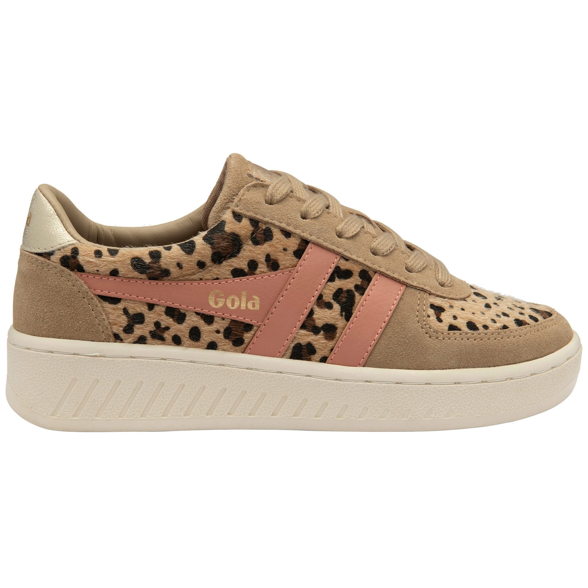 Gola Classics Women's Grandslam Savanna Sneakers - Leopard/Light Caramel/Terracotta