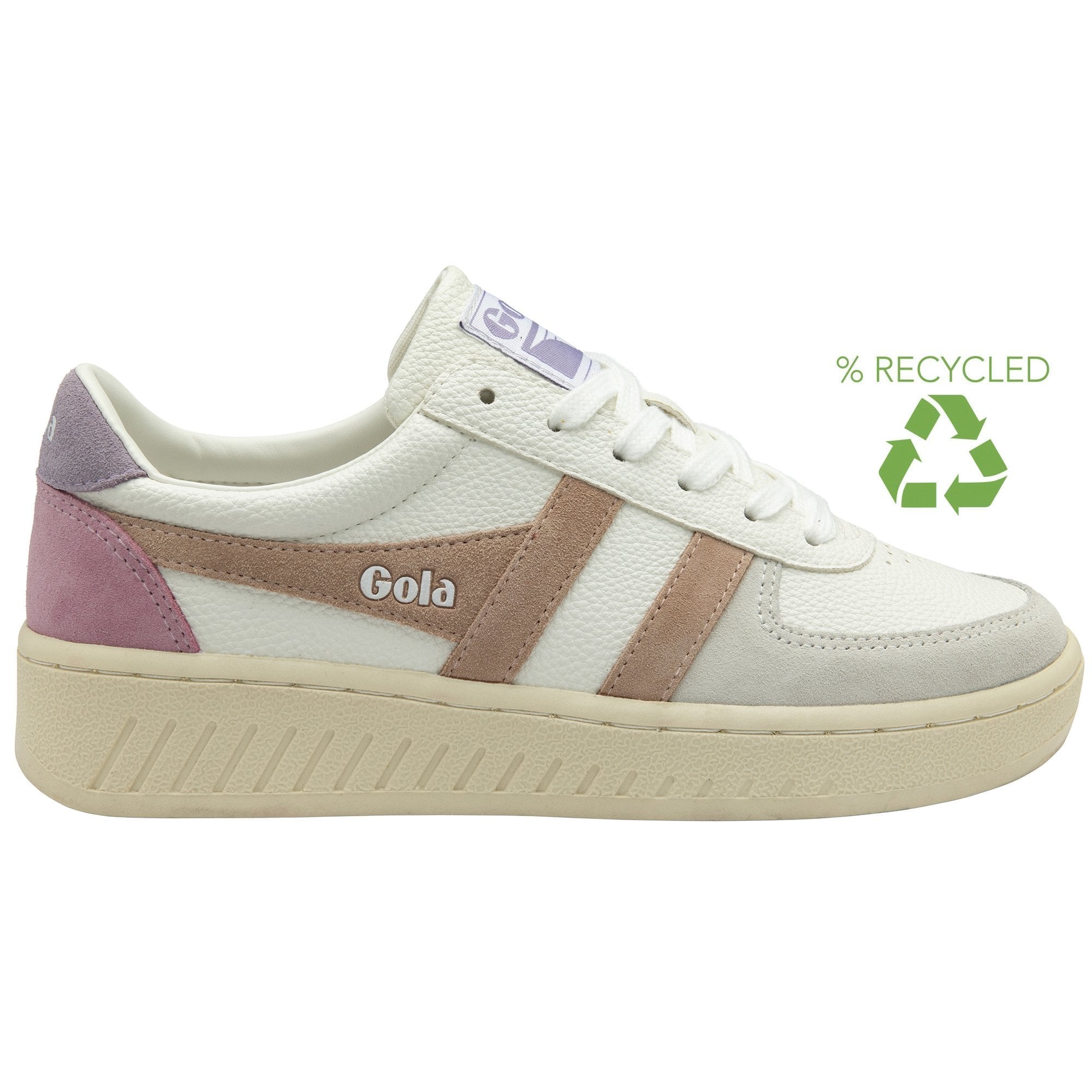 Gola Classics Women's Grandslam Trident Sneakers - White/Cameo/Lily