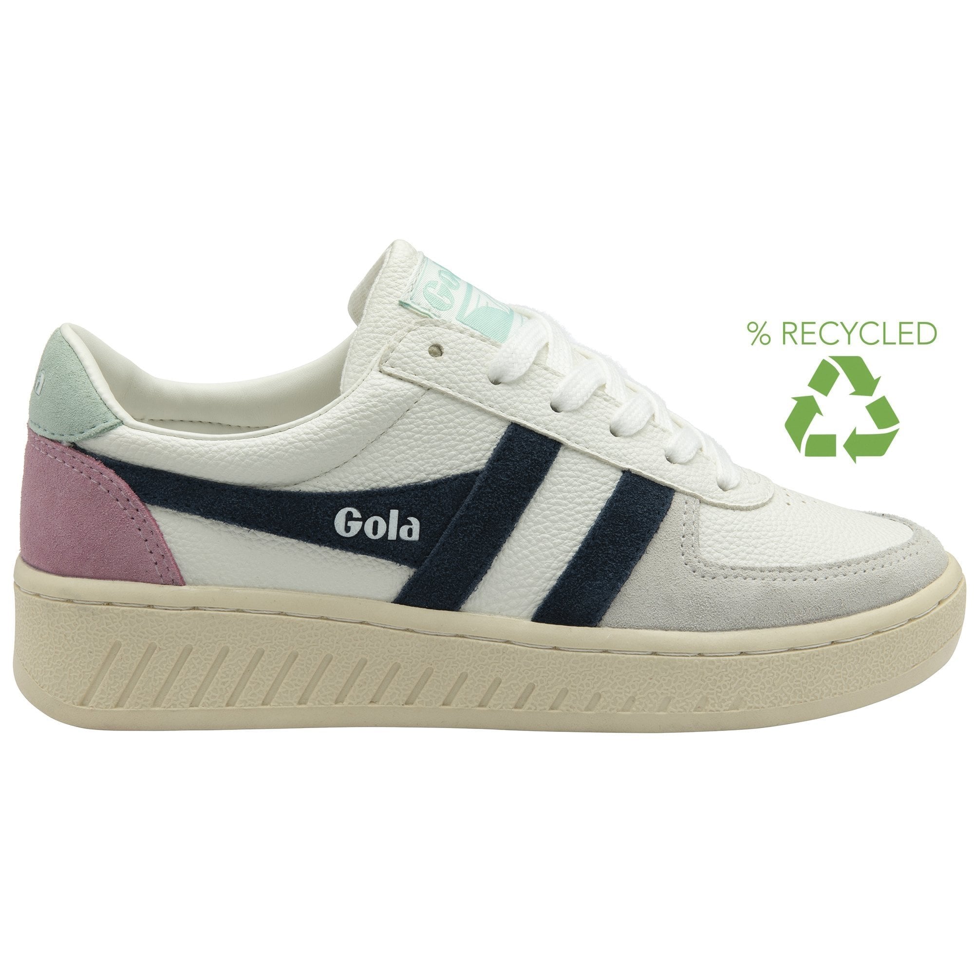 Gola Classics Women's Grandslam Trident Sneakers - White/Navy/Surf