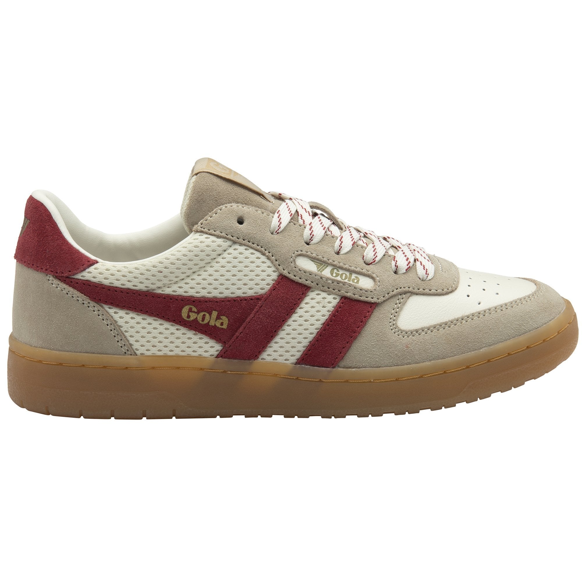 Gola Classics Women's Hawk '83 Sneakers - Off White/Bone/Deep Red/Gum