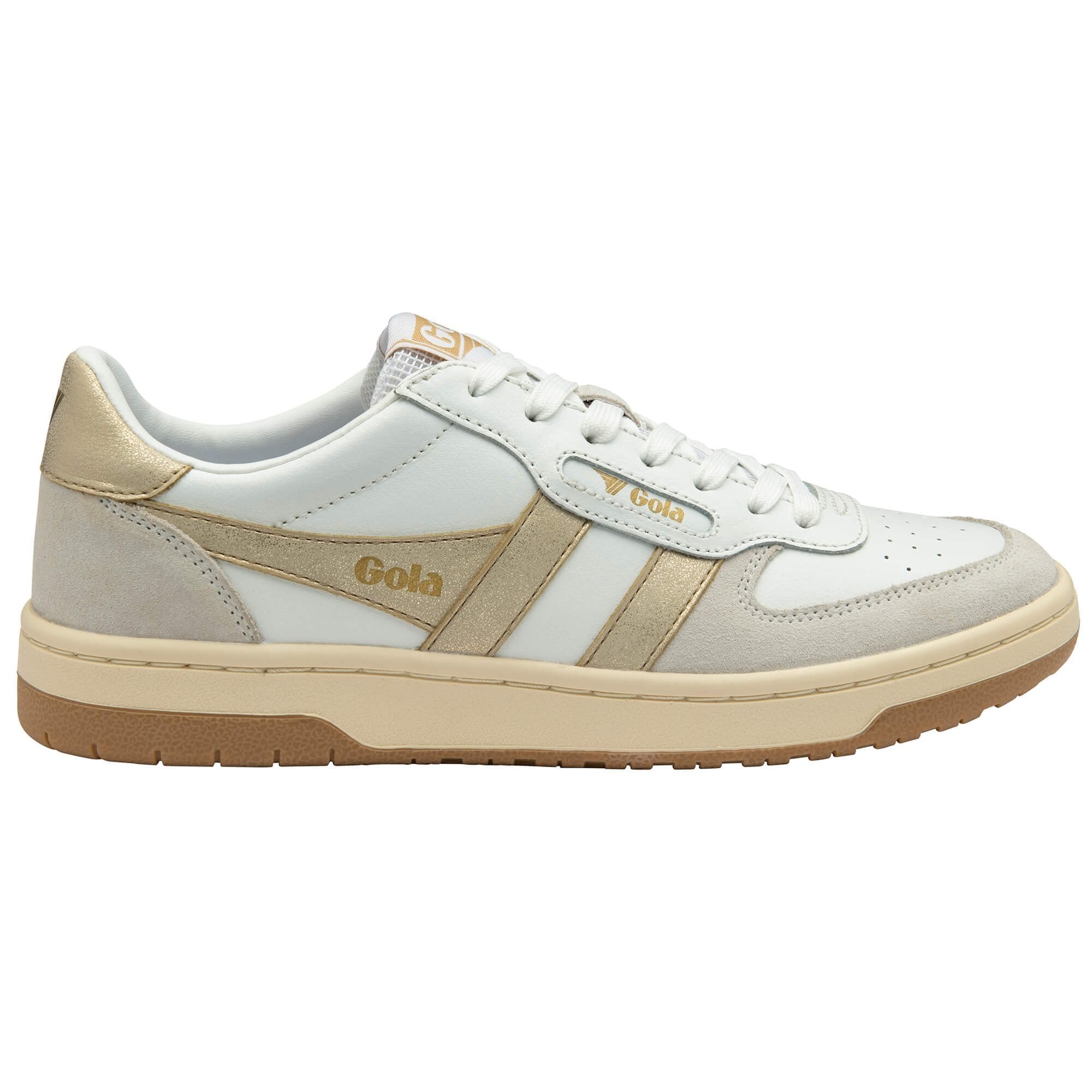 Gola Classics Women's Hawk Sneakers - White/Gold