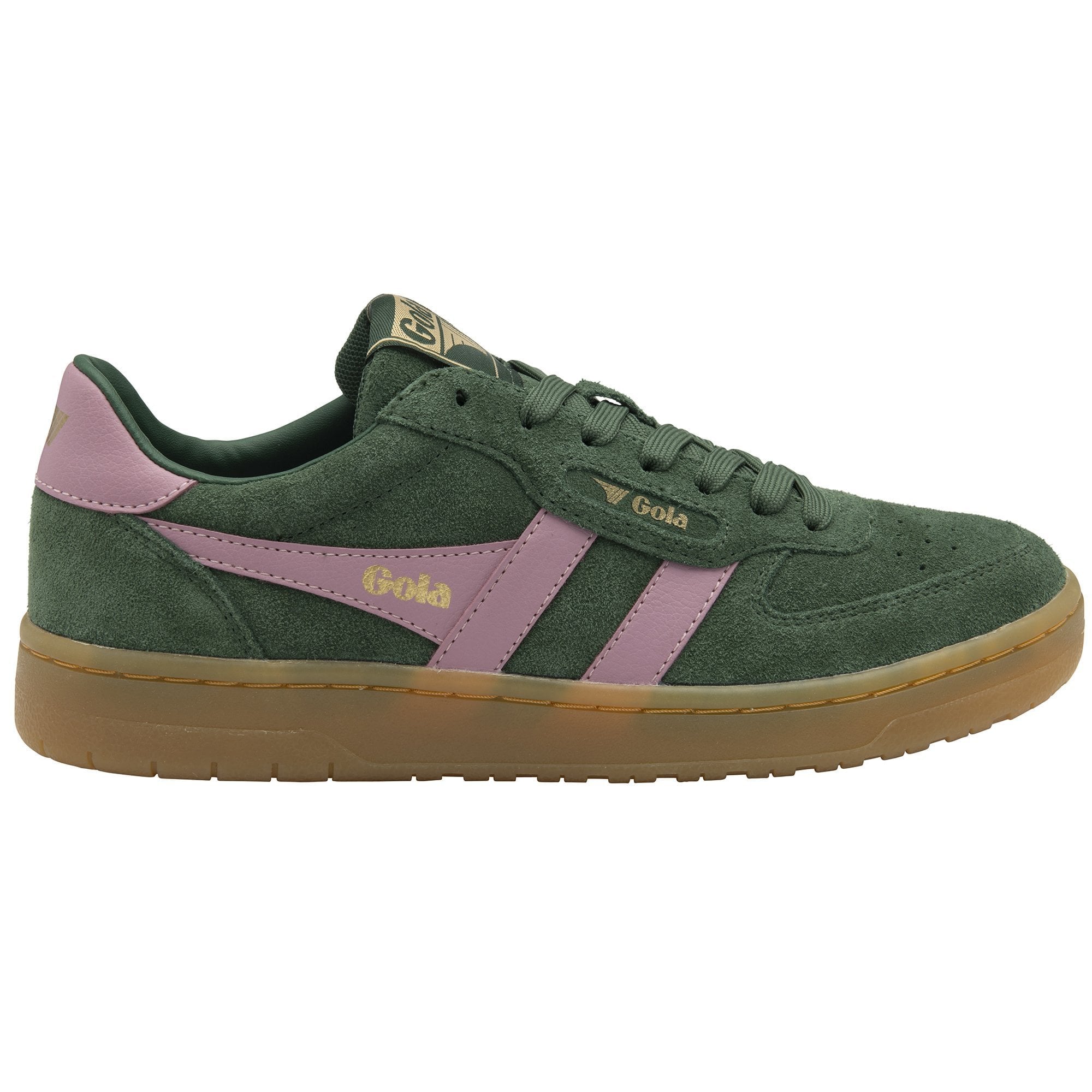 Gola Classics Women's Hawk Suede '86 Sneakers - Evergreen/Candy/Gum