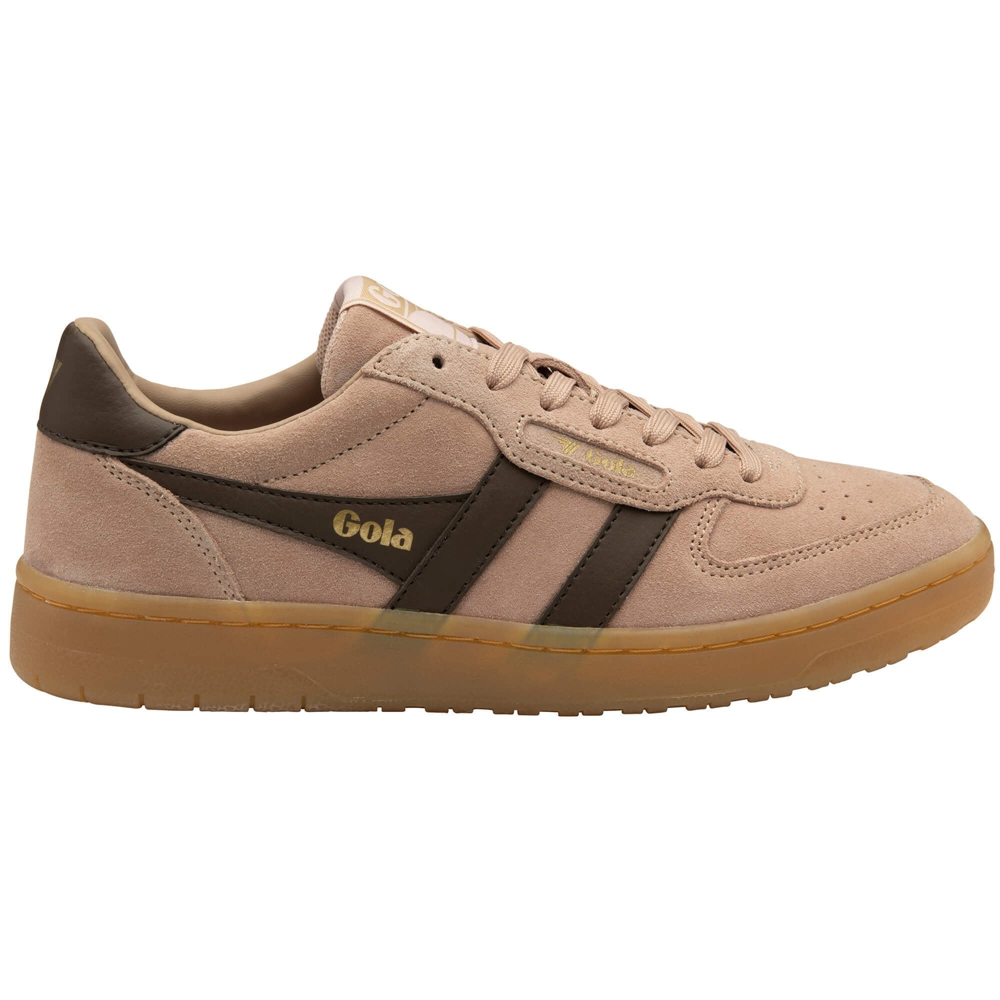 Gola Classics Women's Hawk Suede '86 Sneakers - Cameo/Dark Brown/Gum