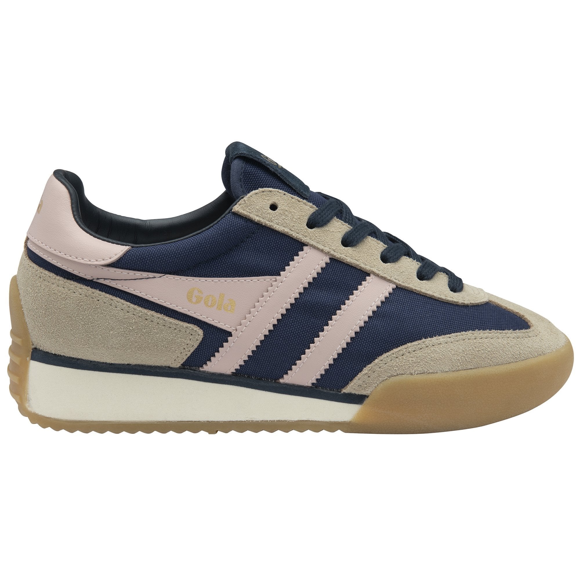 Gola Classics Women's Pacer Sneakers - Navy/Bone/Chalk Pink