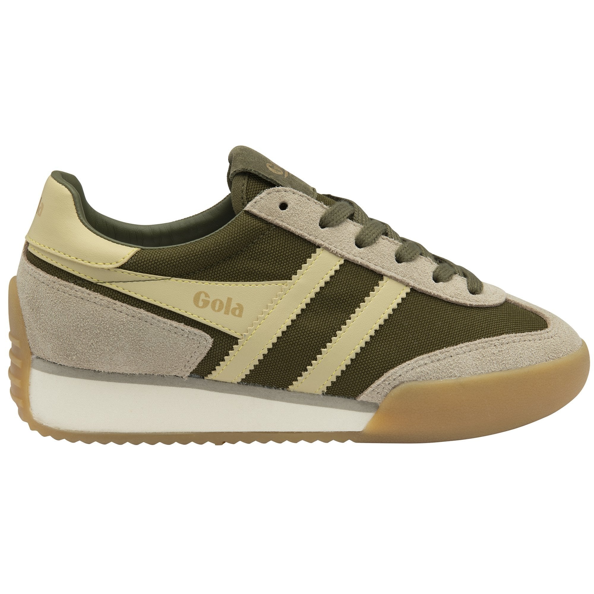 Gola Classics Women's Pacer Sneakers - Khaki/Bone/Buttermilk