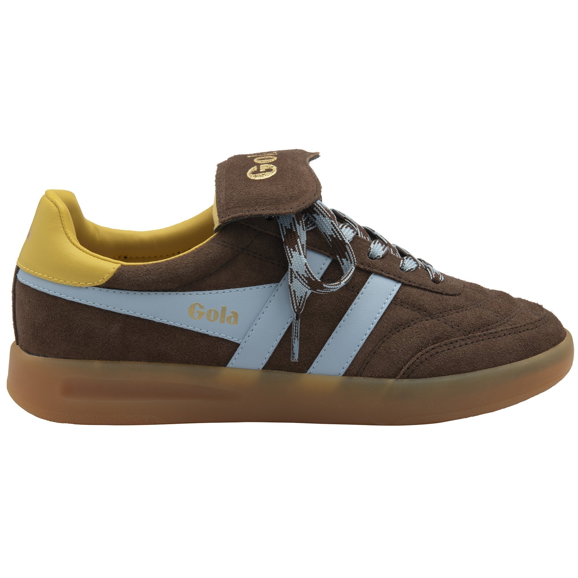 Gola Classics Women's Stadia '86 Sneakers - Dark Brown/Air/Pollen/Gum