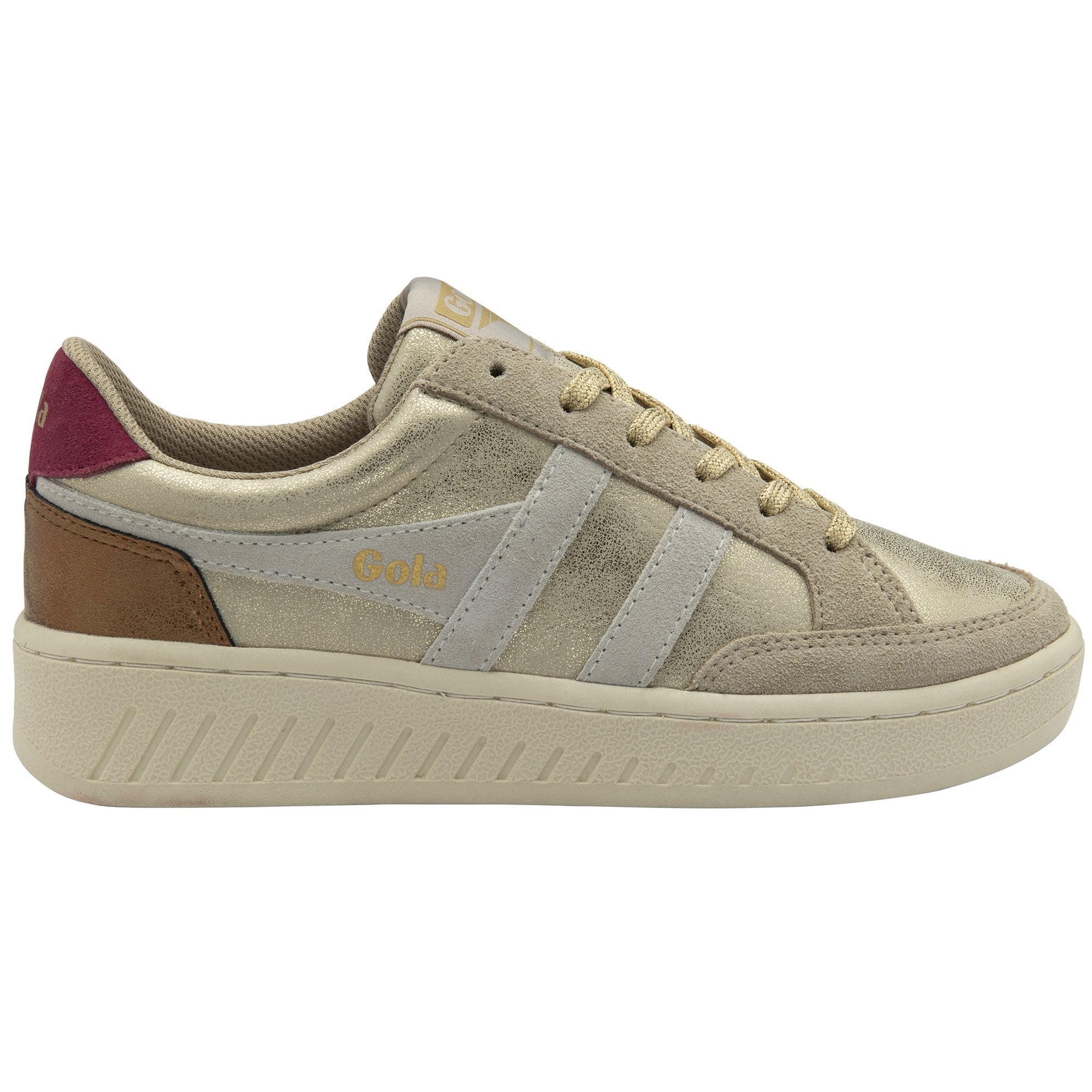 Gola Classics Women's Superslam Blaze II Sneakers - Gold/Off White/Cerise