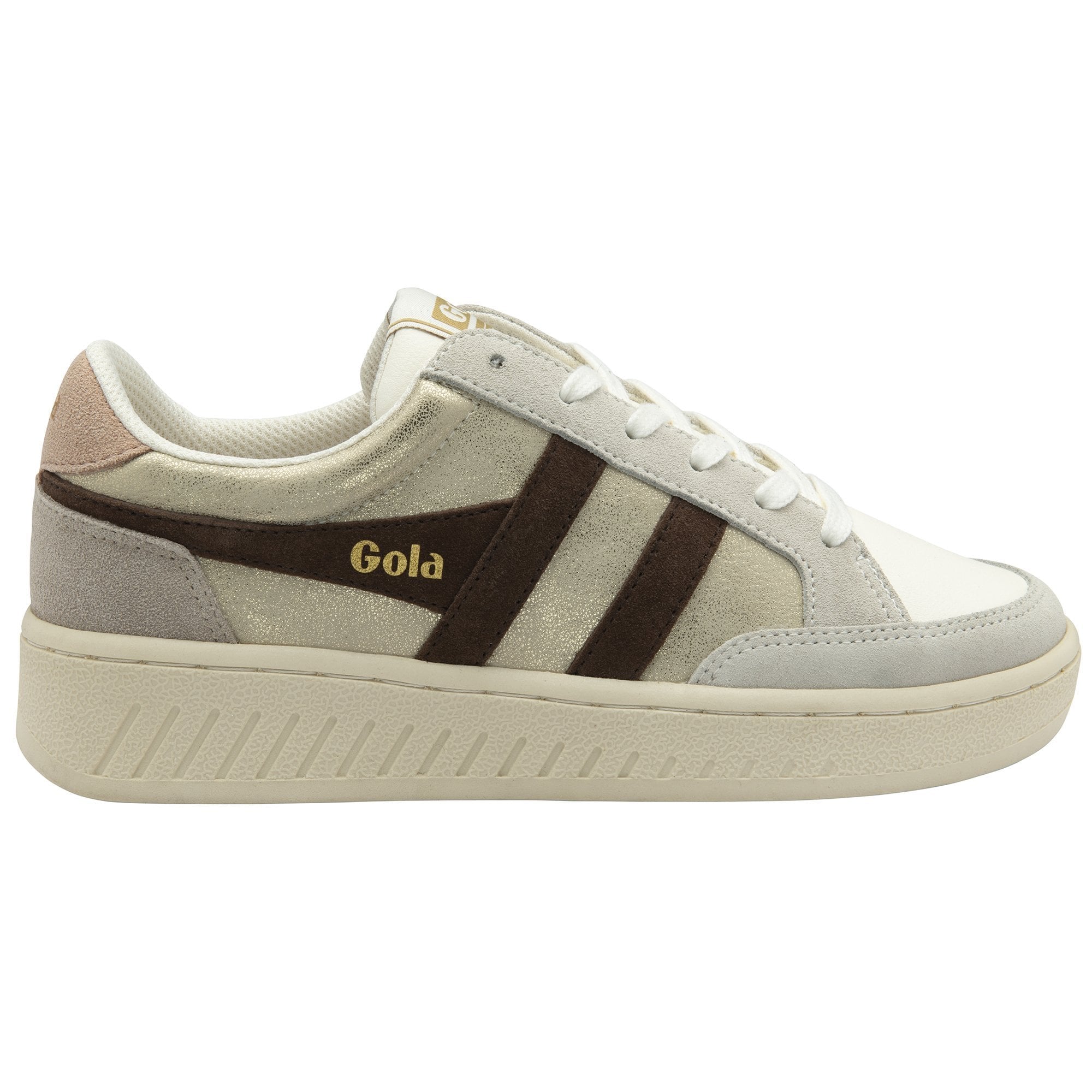 Gola Classics Women's Superslam Blaze Sneakers - Gold/Dark Brown/Cameo